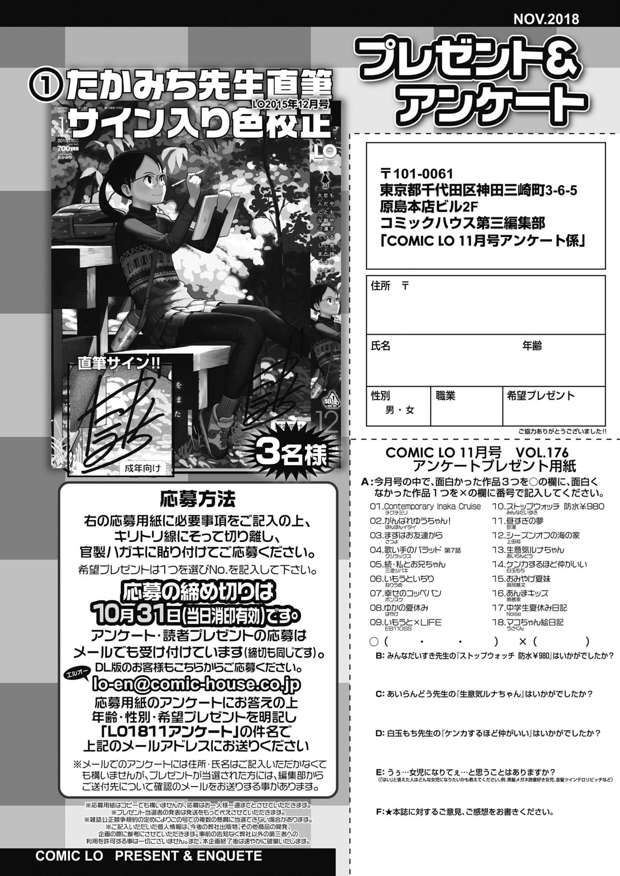 COMIC LO 2018年11月号 [DL版]