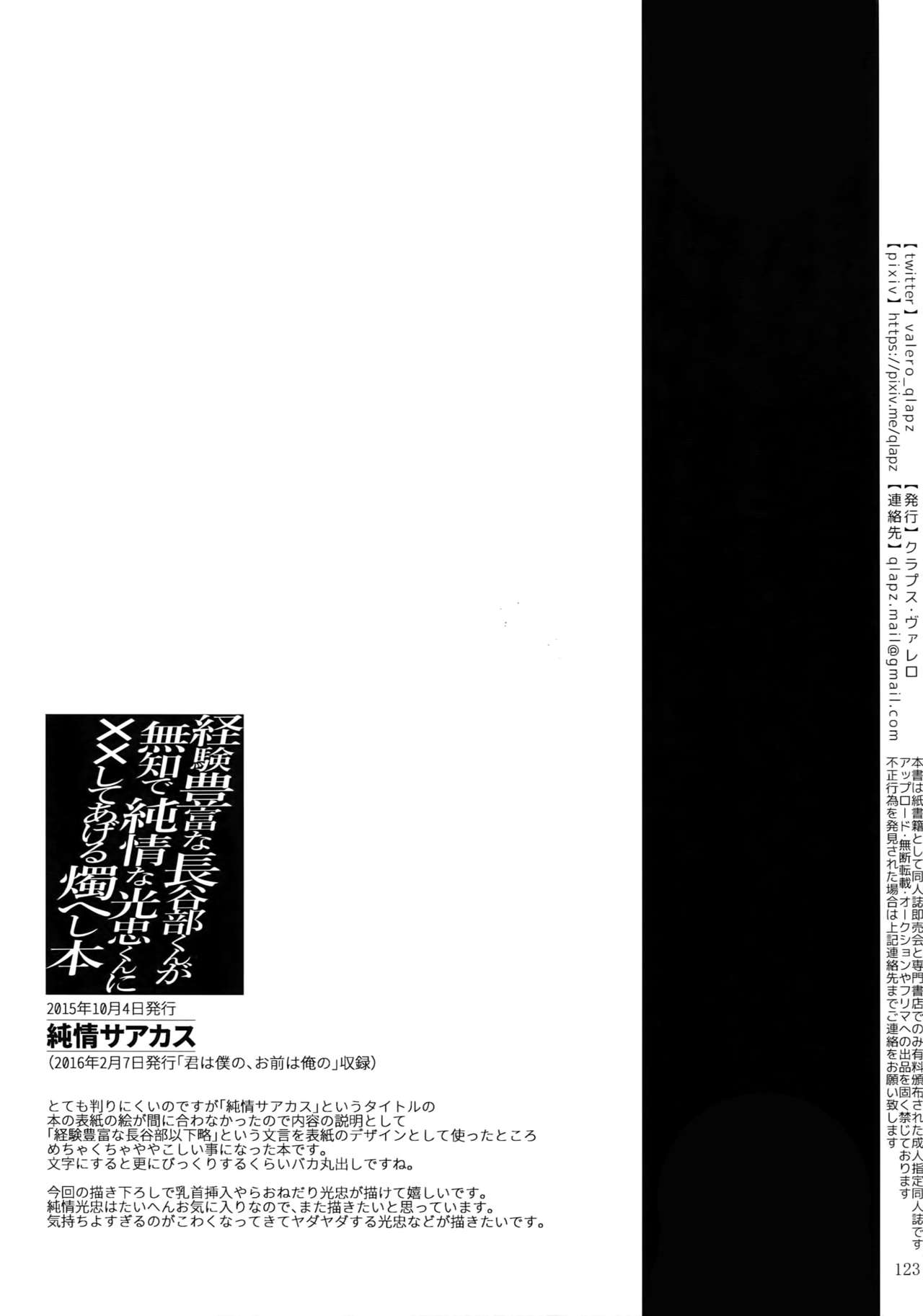 (超閃華の刻2018) [クラプス (ヴァレロ)] 再録 2015~2017 (刀剣乱舞)
