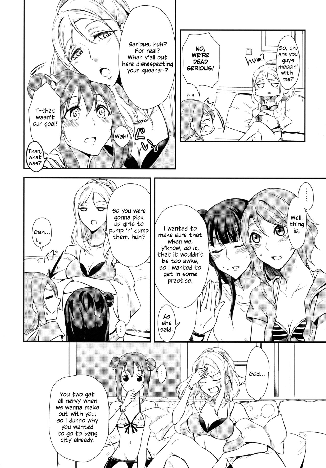 (C93) [ファイヤーワークス (秋太郎)] じもあいDE満タン内浦ガールズ (ラブライブ! サンシャイン!!) [英訳]