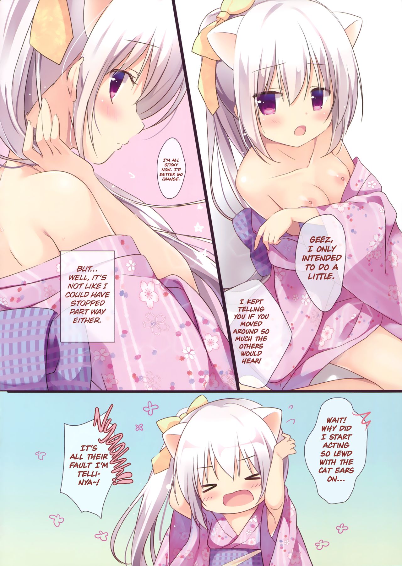 (C90) [Brown sugar (宮坂なこ)] お祭りデートはネコ耳のためでした [英訳]
