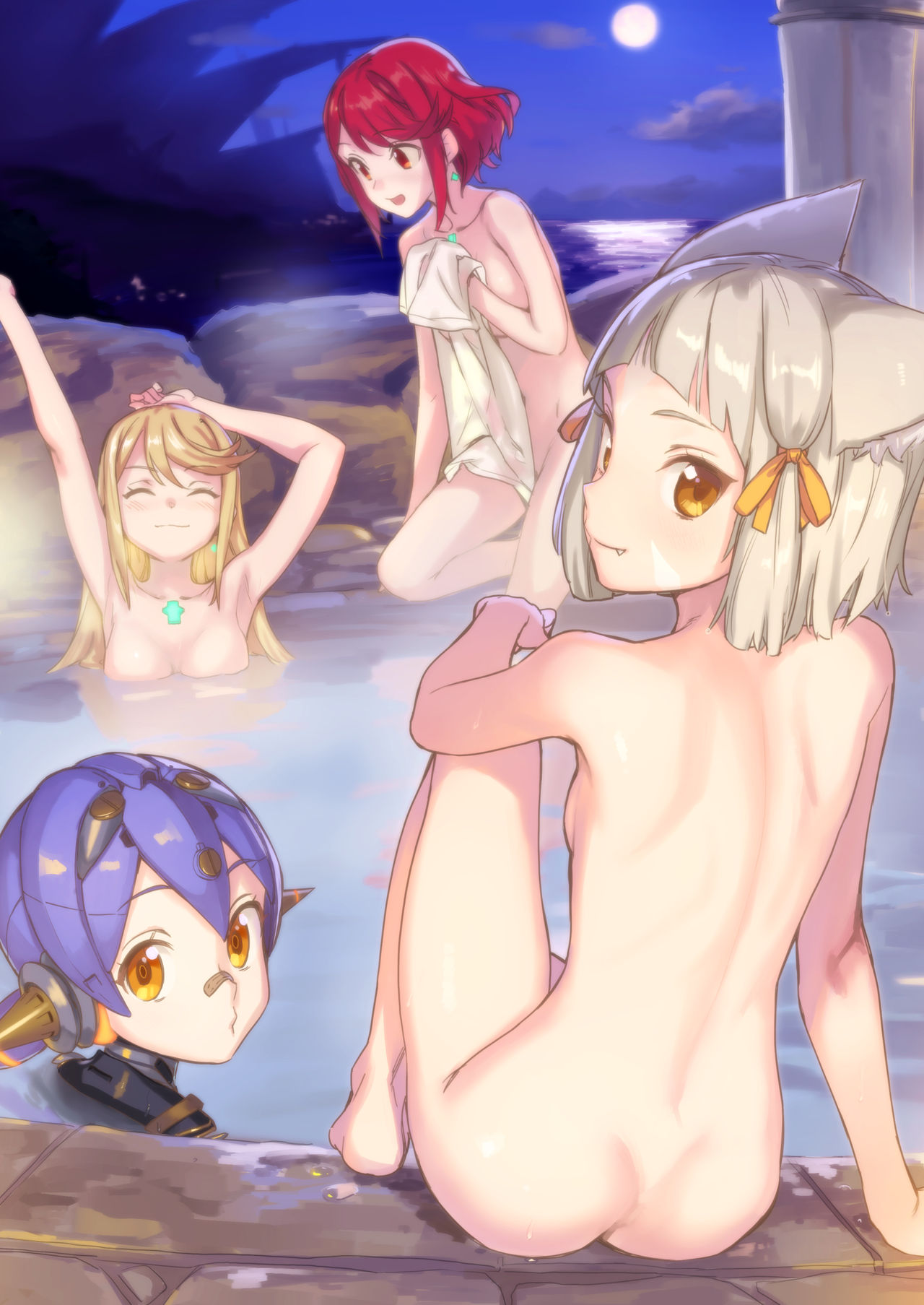 [アジサイデンデン (川上六角、小鳥遊レイ)] N.I.B. (ゼノブレイド2) [中国翻訳] [DL版]