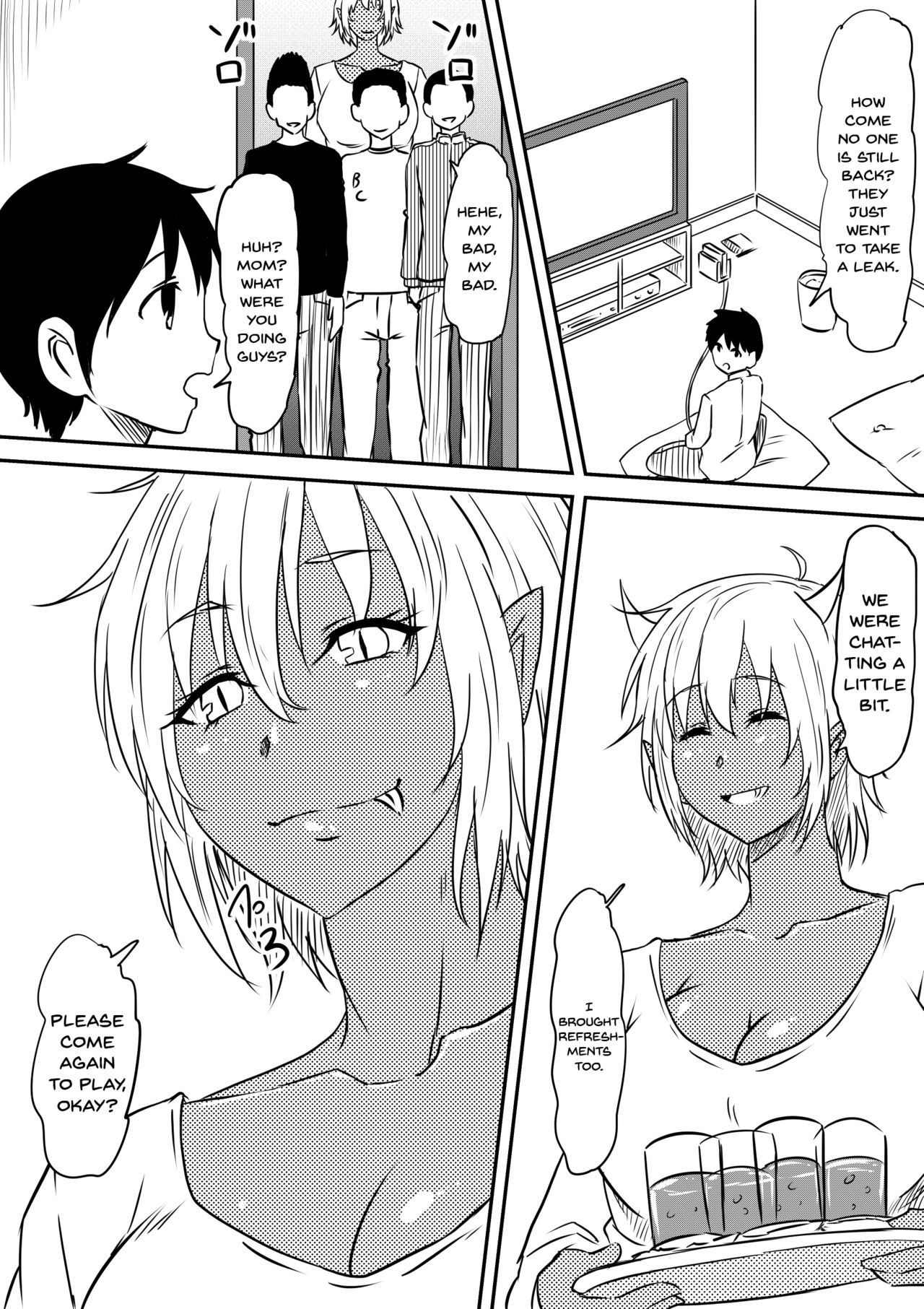[三毛蔵亭] 悪魔に魂を売った母が淫魔ビッチへと変貌していく話 [英訳]