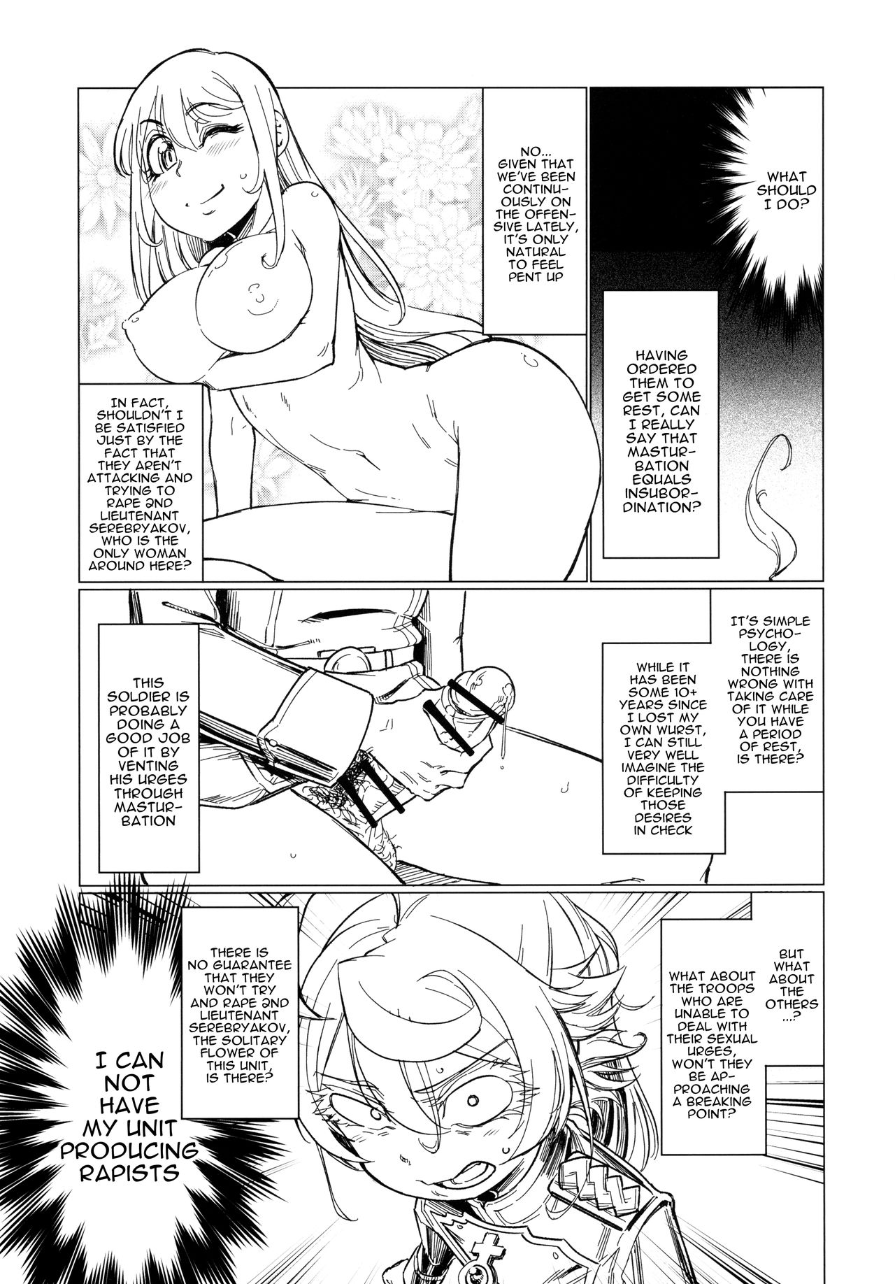 (ふたけっと13) [七面楚歌 (すたーきー)] 最前線のデグレチャフおじさん (幼女戦記) [英訳]