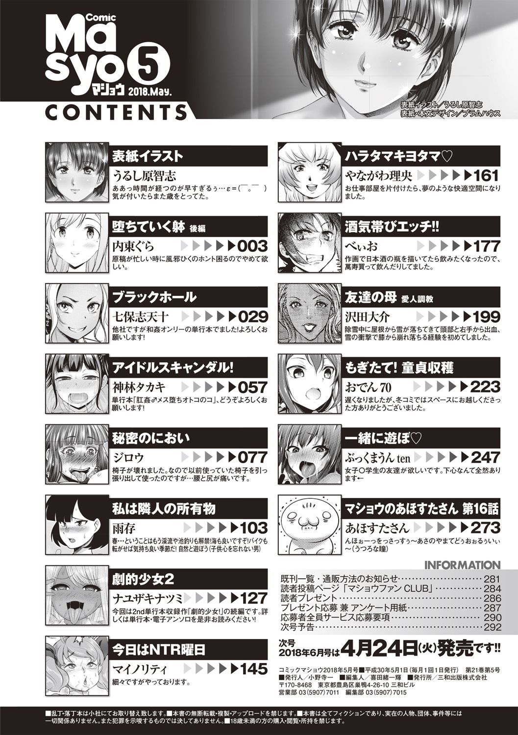 コミック・マショウ 2018年5月号 [DL版]