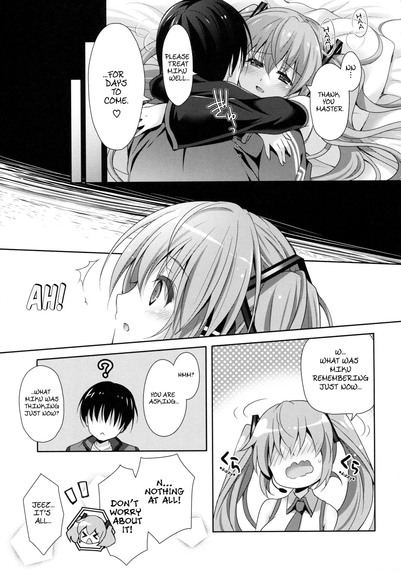 (COMIC1☆11) [回遊企画 (鈴井ナルミ)] ミクさんが10周年にいろいろ思い出したりするお話 (VOCALOID) [英訳]