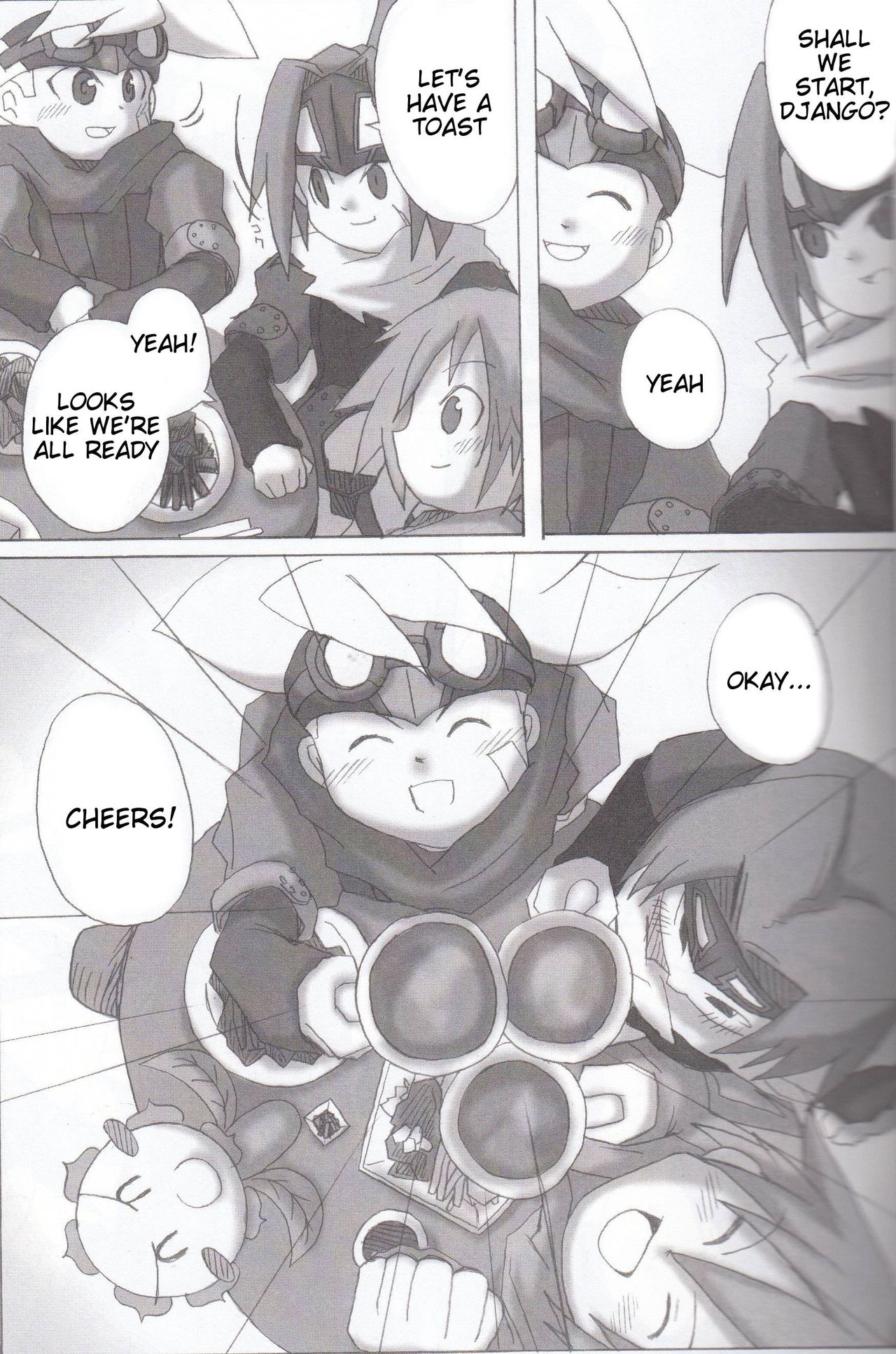 (マタリホンポ) たいよ と つき の きょかい で (太陽少年ジャンゴ）[英語]