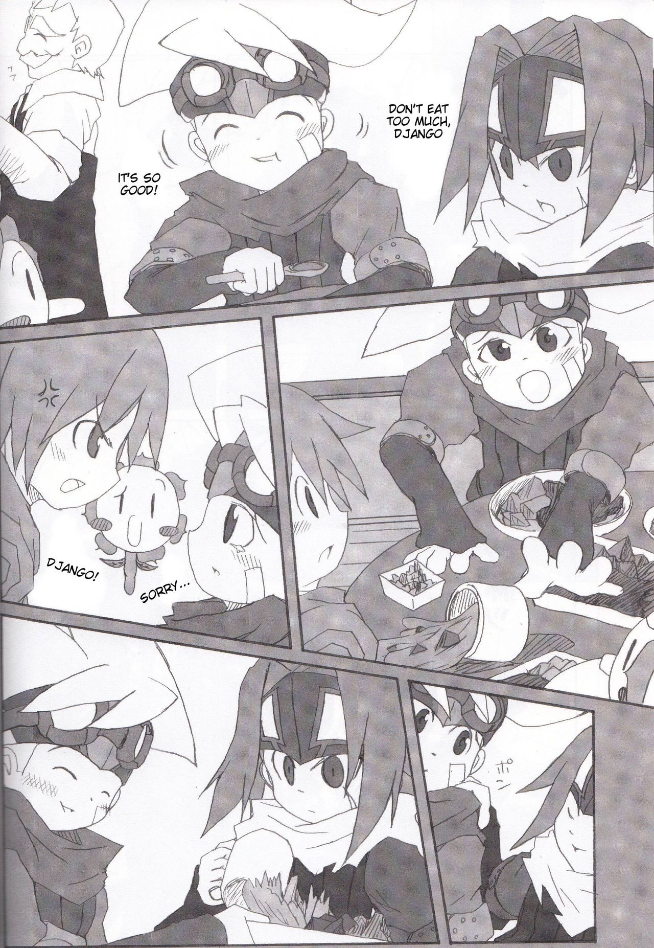 (マタリホンポ) たいよ と つき の きょかい で (太陽少年ジャンゴ）[英語]