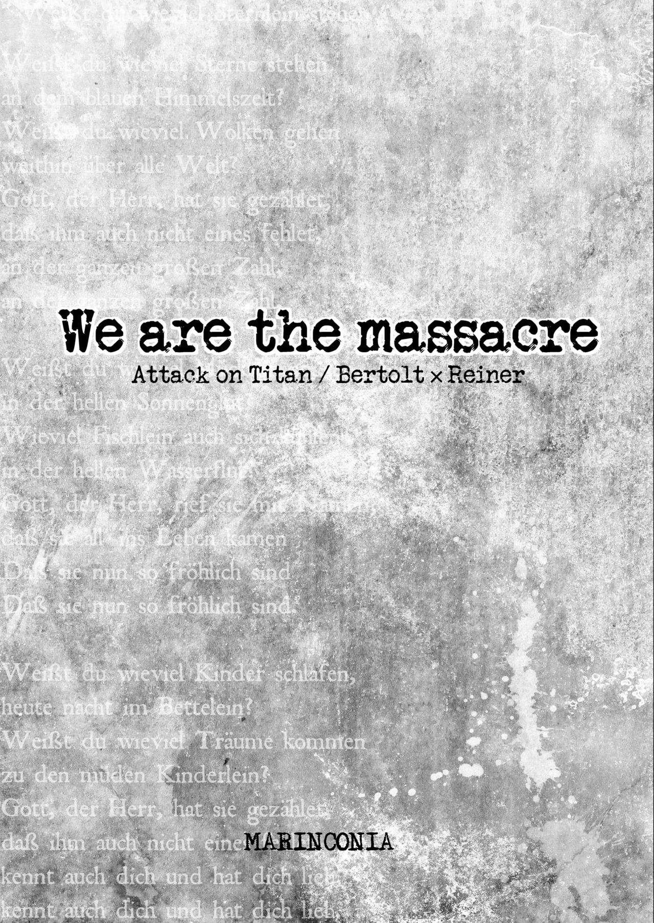 [MARINCONIA (まるまり)] We are the Massacre (進撃の巨人) [英訳] [DL版]