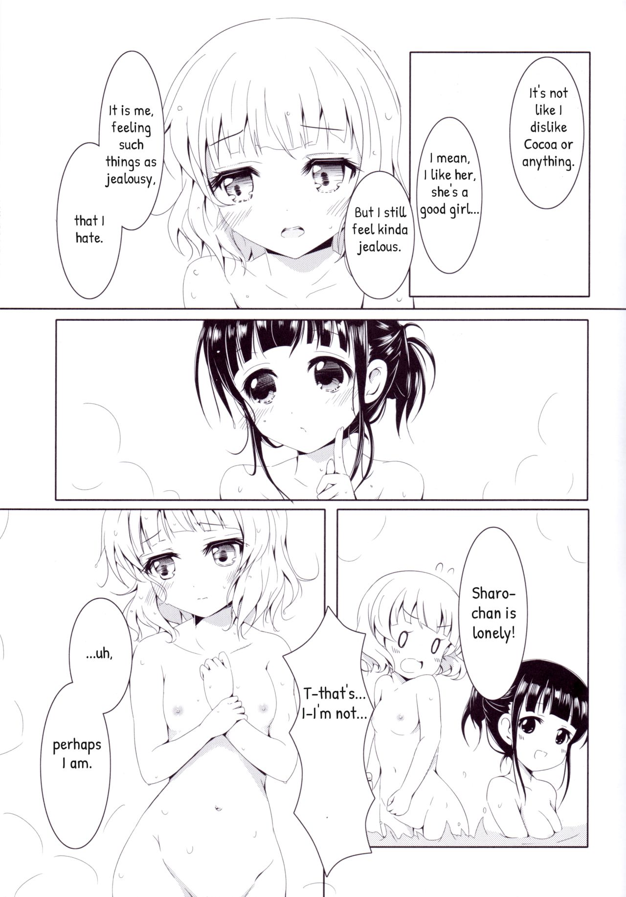 (C88) [あいんず (あまはらみずほ)] 甘味な寂しがりやうさぎ (ご注文はうさぎですか?) [英訳]
