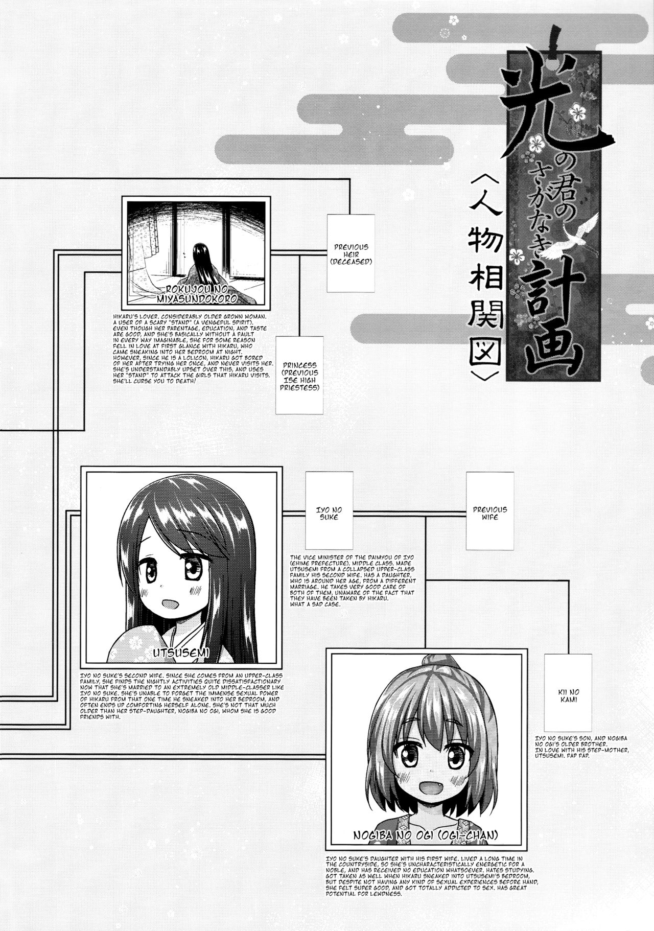 (サンクリ2017 Winter) [ノラネコノタマ (雪野みなと)] 光の君のさがなき計画＜夕顔＞ [英訳]
