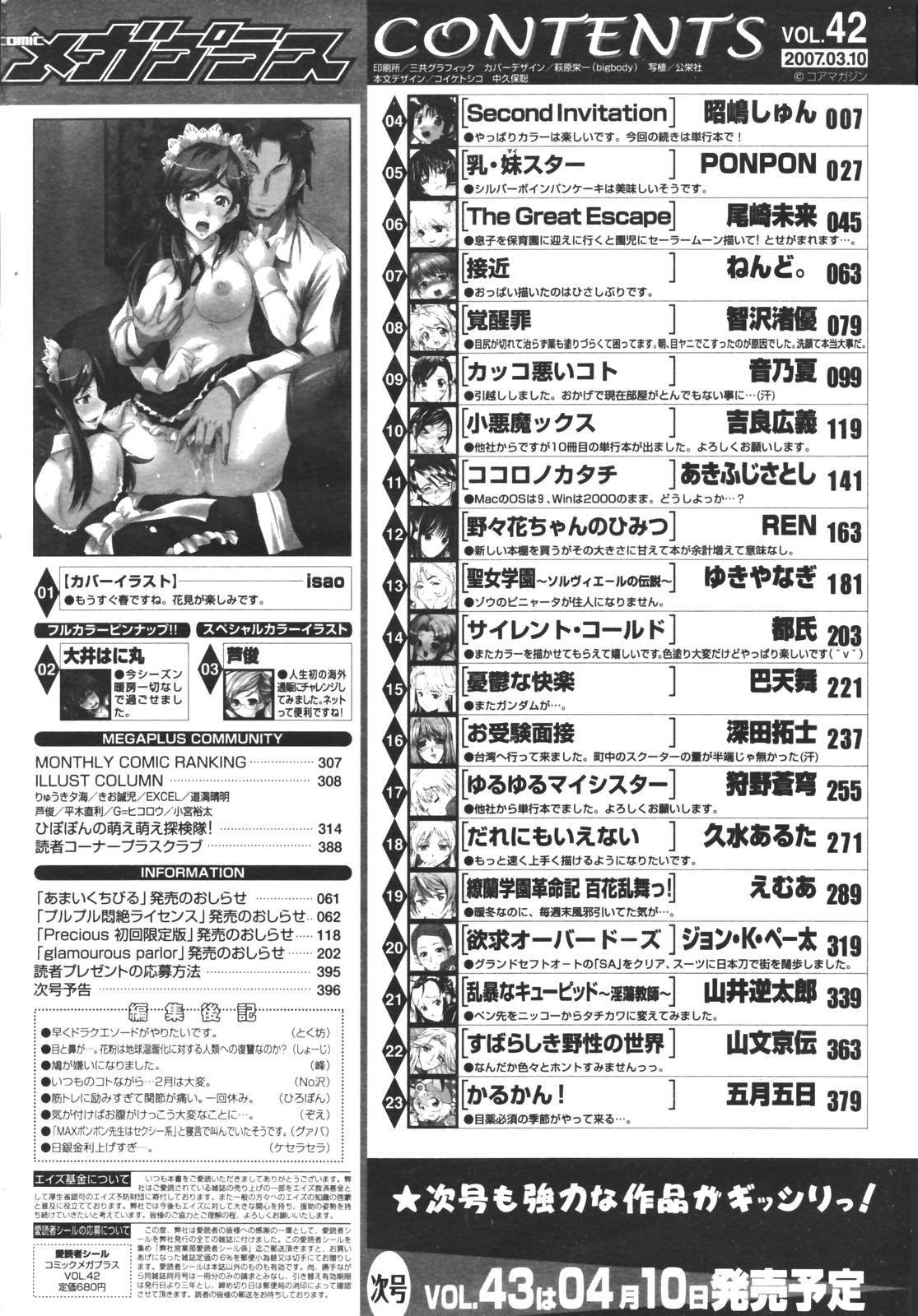 コミックメガプラス 2007年4月号 Vol.42