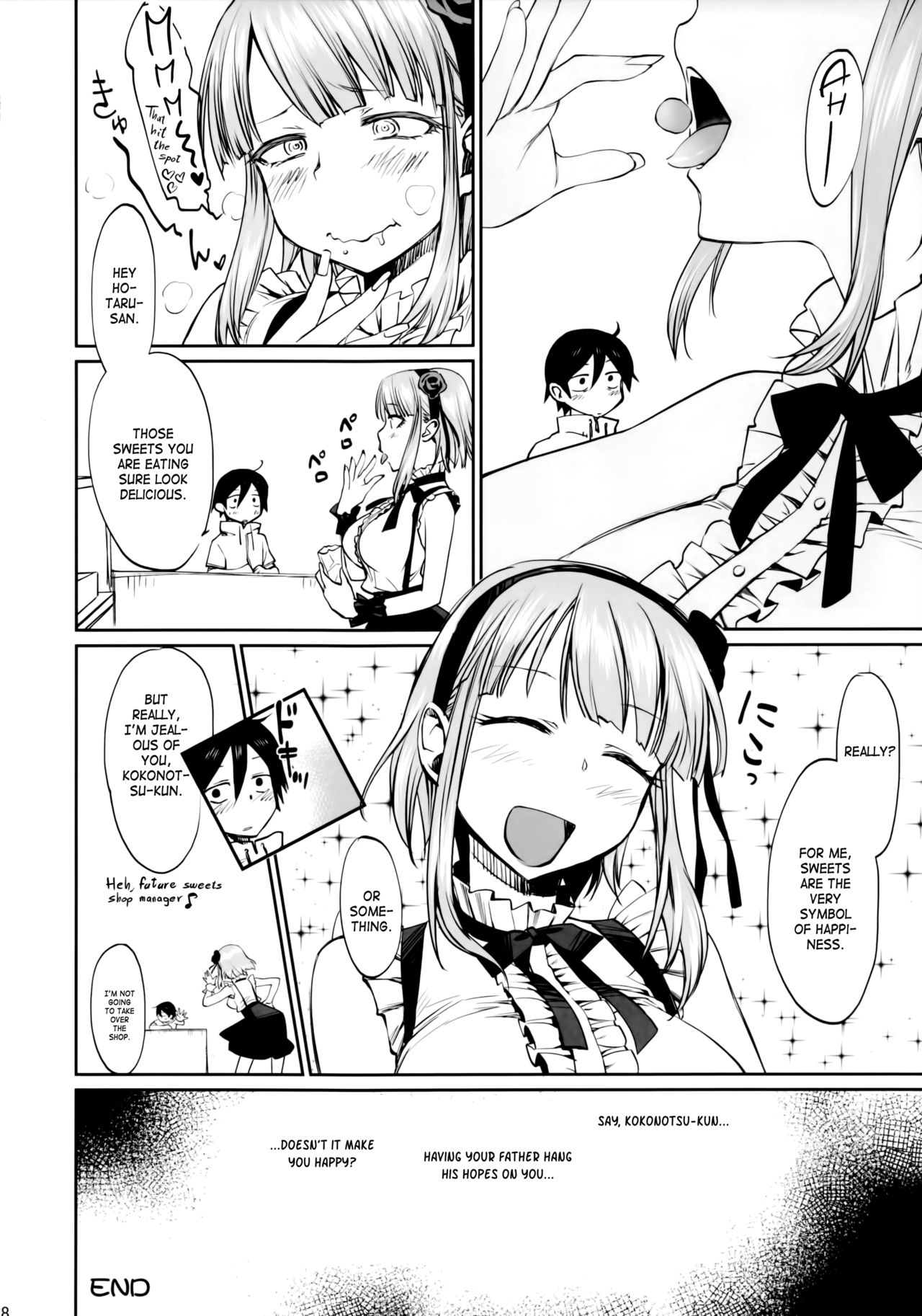 (C90) [Bloody Okojo (モジャコ)] My First Errand (だがしかし) [英訳]