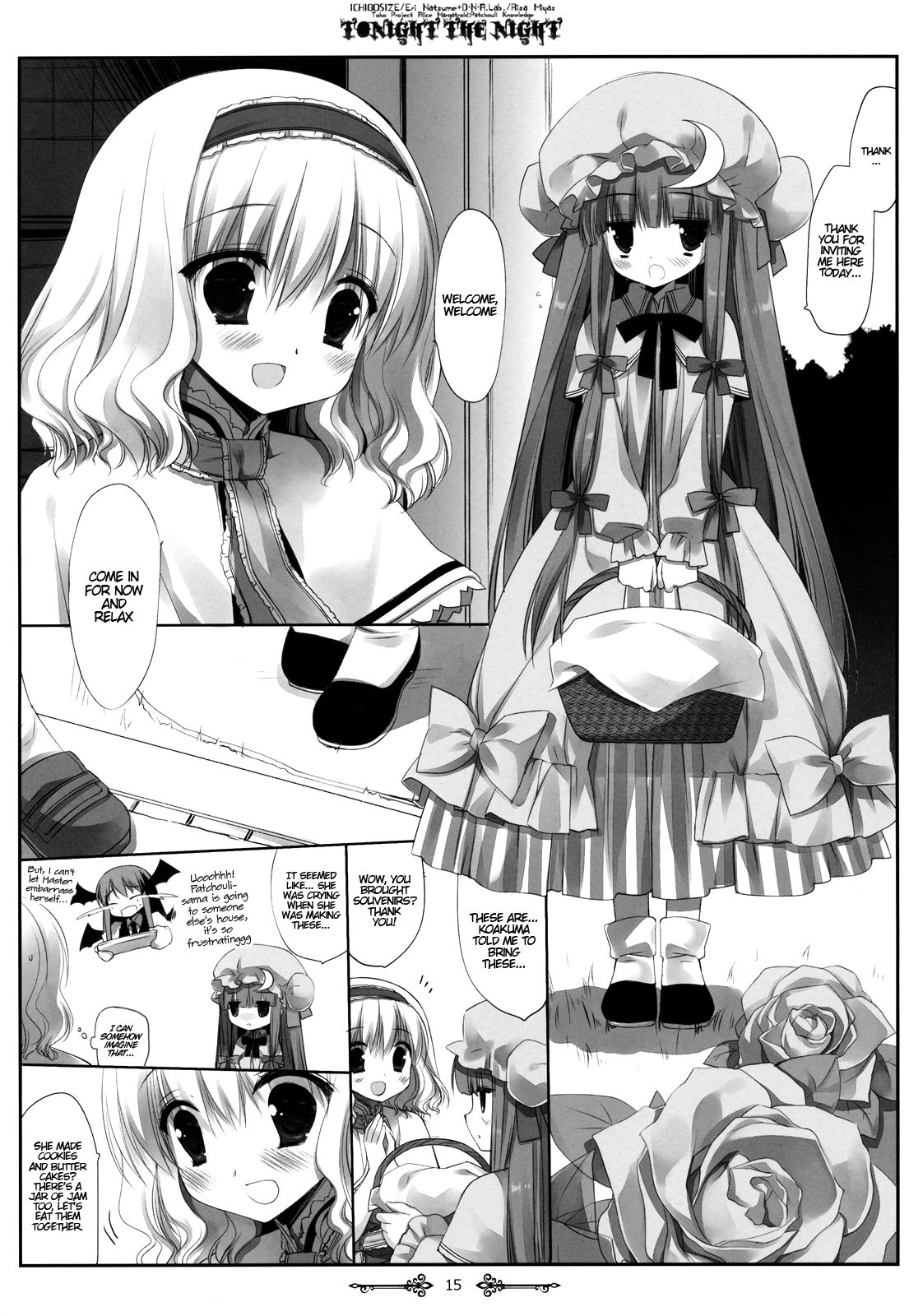 (例大祭9) [D・N・A.Lab.、いちごさいず (ミヤスリサ、なつめえり)] Tonight The Night (東方Project) [英訳]