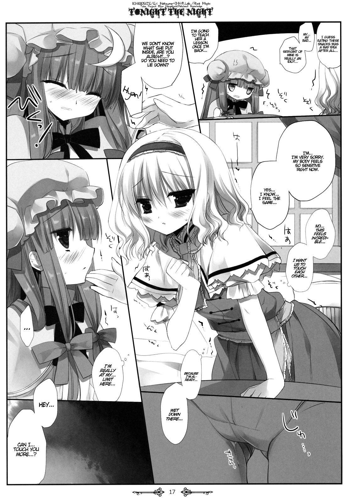 (例大祭9) [D・N・A.Lab.、いちごさいず (ミヤスリサ、なつめえり)] Tonight The Night (東方Project) [英訳]
