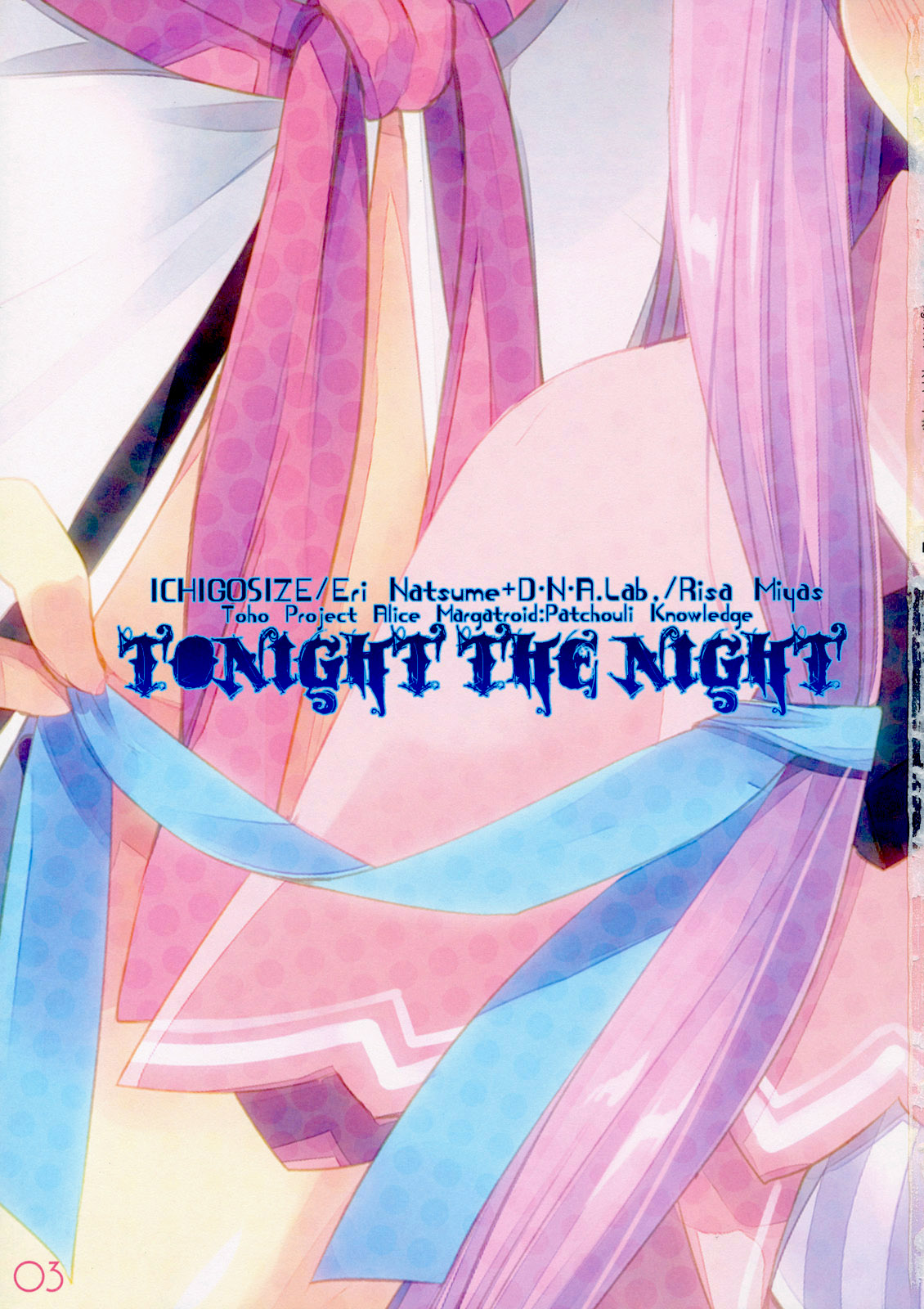 (例大祭9) [D・N・A.Lab.、いちごさいず (ミヤスリサ、なつめえり)] Tonight The Night (東方Project) [英訳]