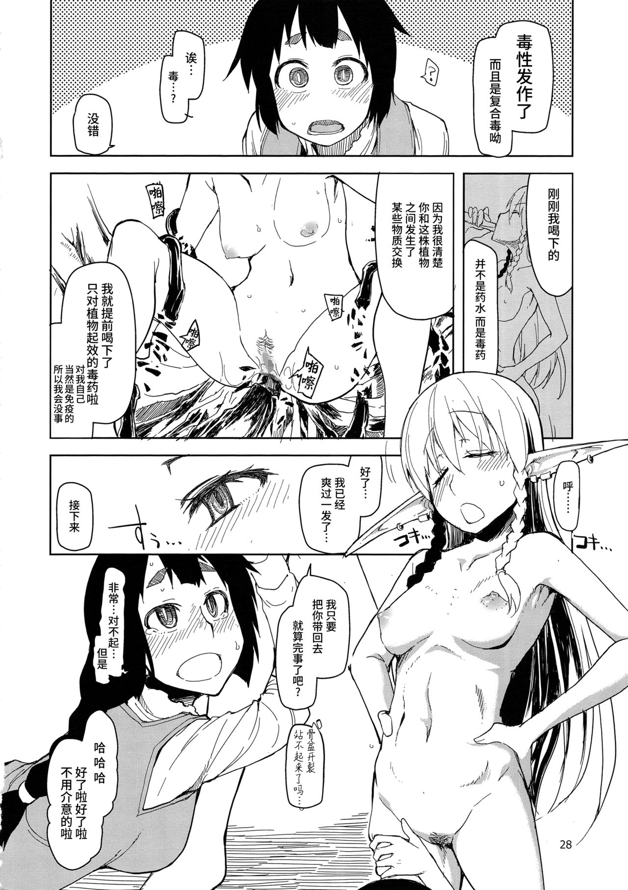 (C90) [めたもる (りょう)] ドスケベエルフの異種姦日記 2 [中国翻訳]