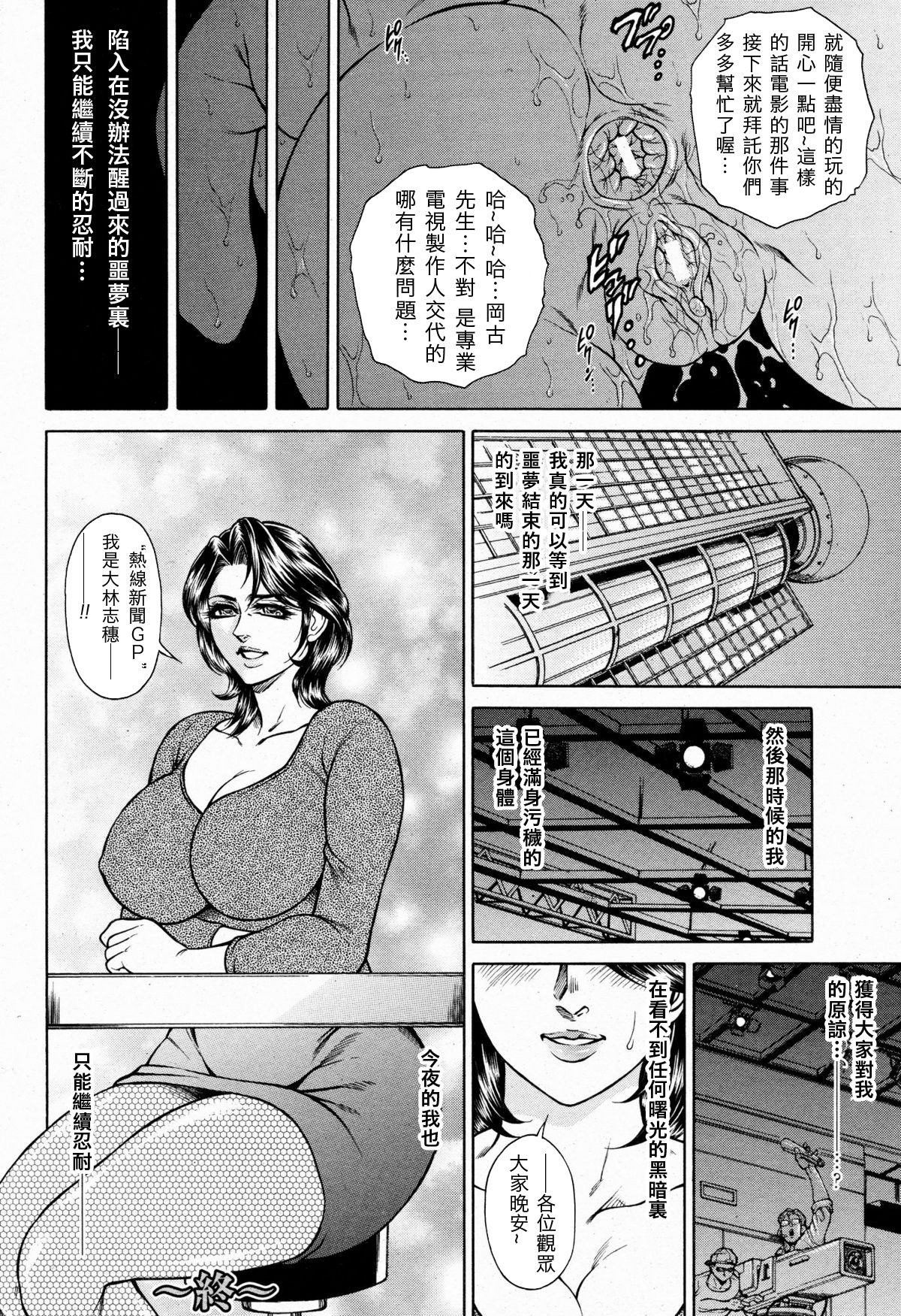 [飛野俊之] 女子穴·志穂 ―人妻キャスター肛辱痴獄― 第1-4話 [中国翻訳]
