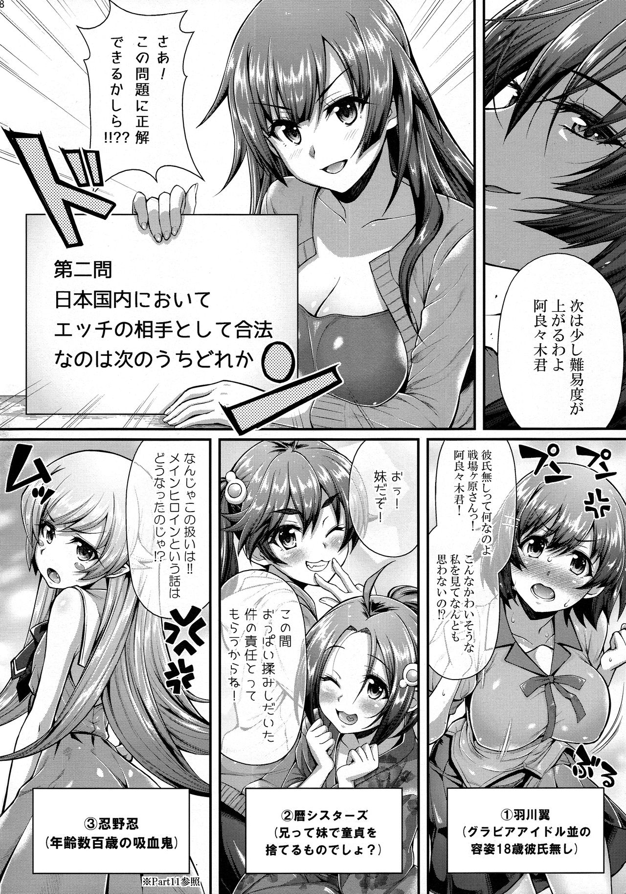 (C90) [薬味紅生姜] パチ物語 Part12 こよみリフォーム (化物語)