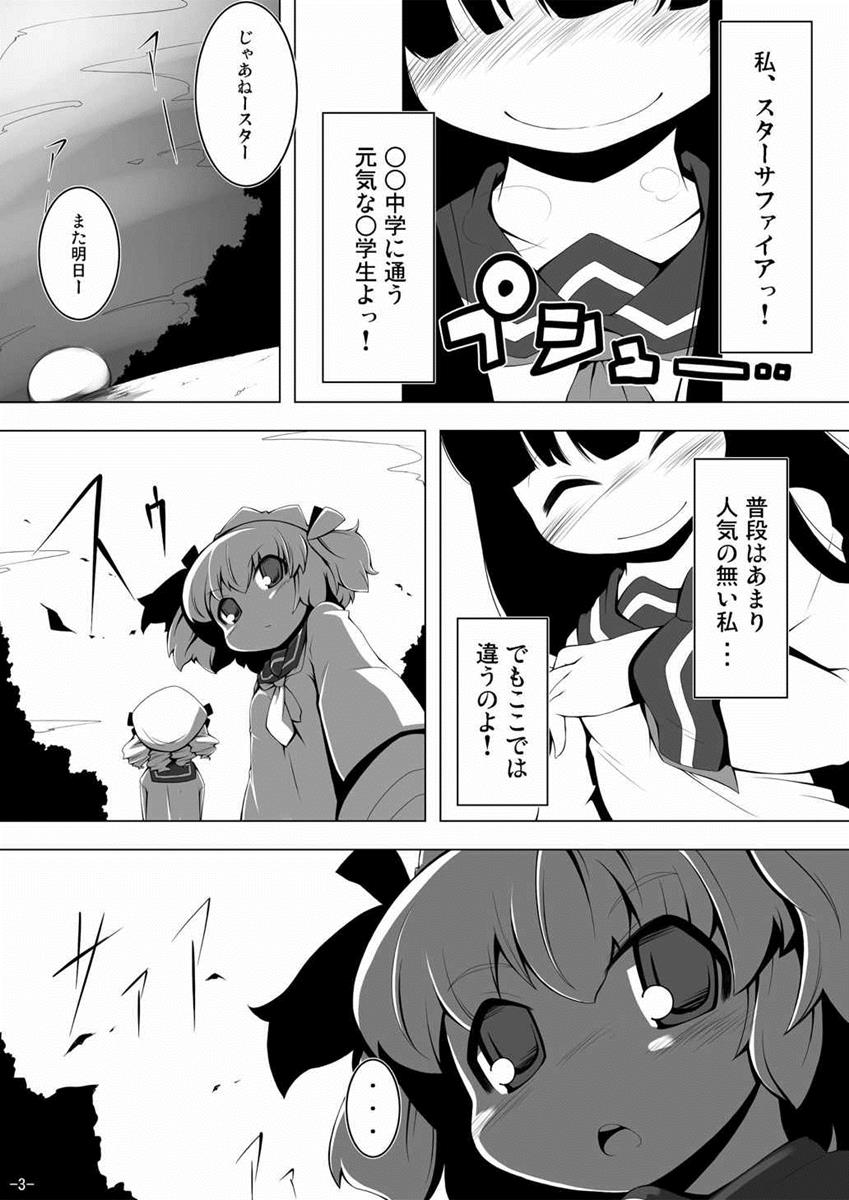 (C81) [はっぴぃどらいぶっ! (夜ふかし)] スターちゃんドキドキ痴漢電車 (東方Project)