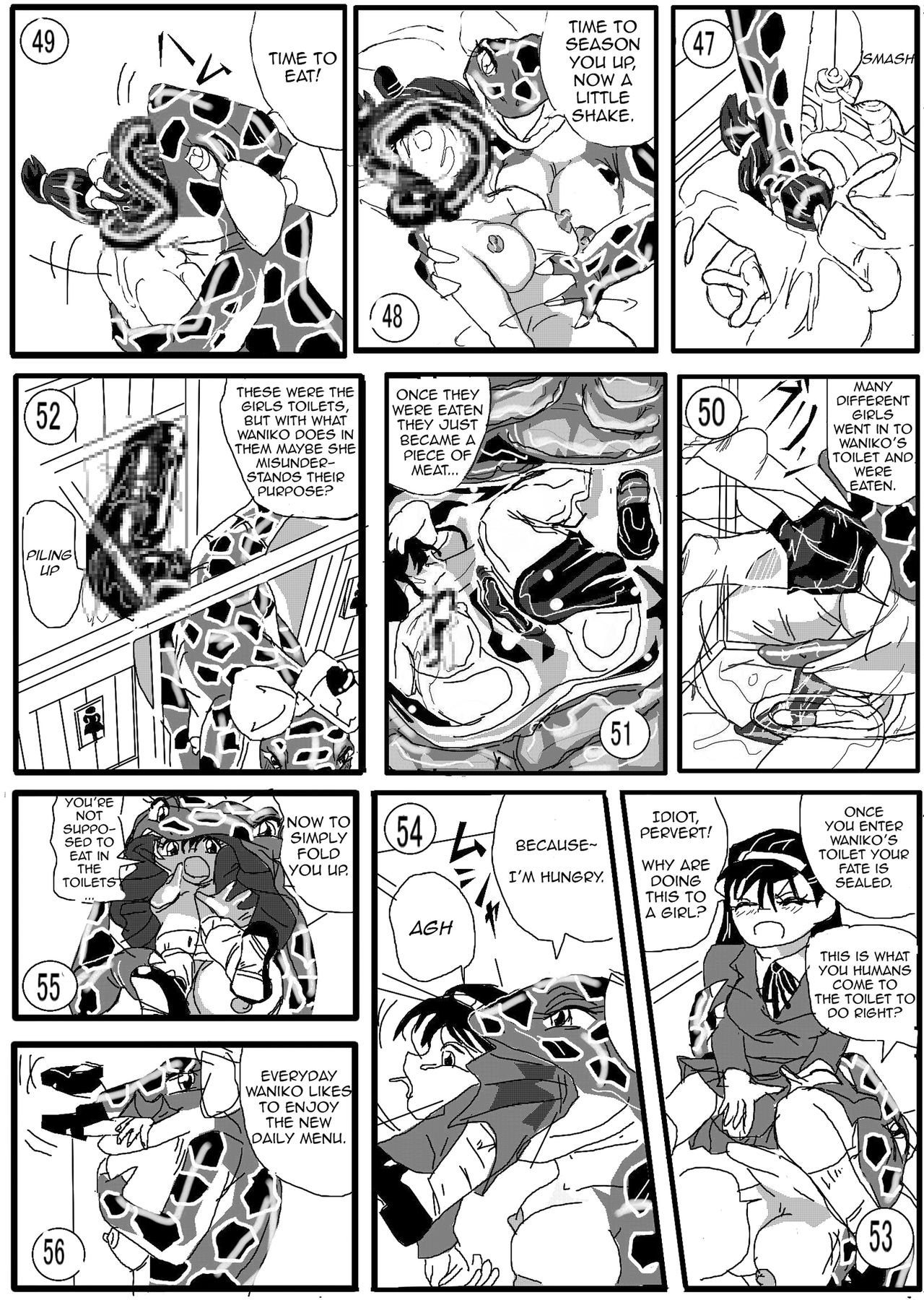 [真柴剣太 (Stuka)] といれのわにこさんー全開編ー [英訳]