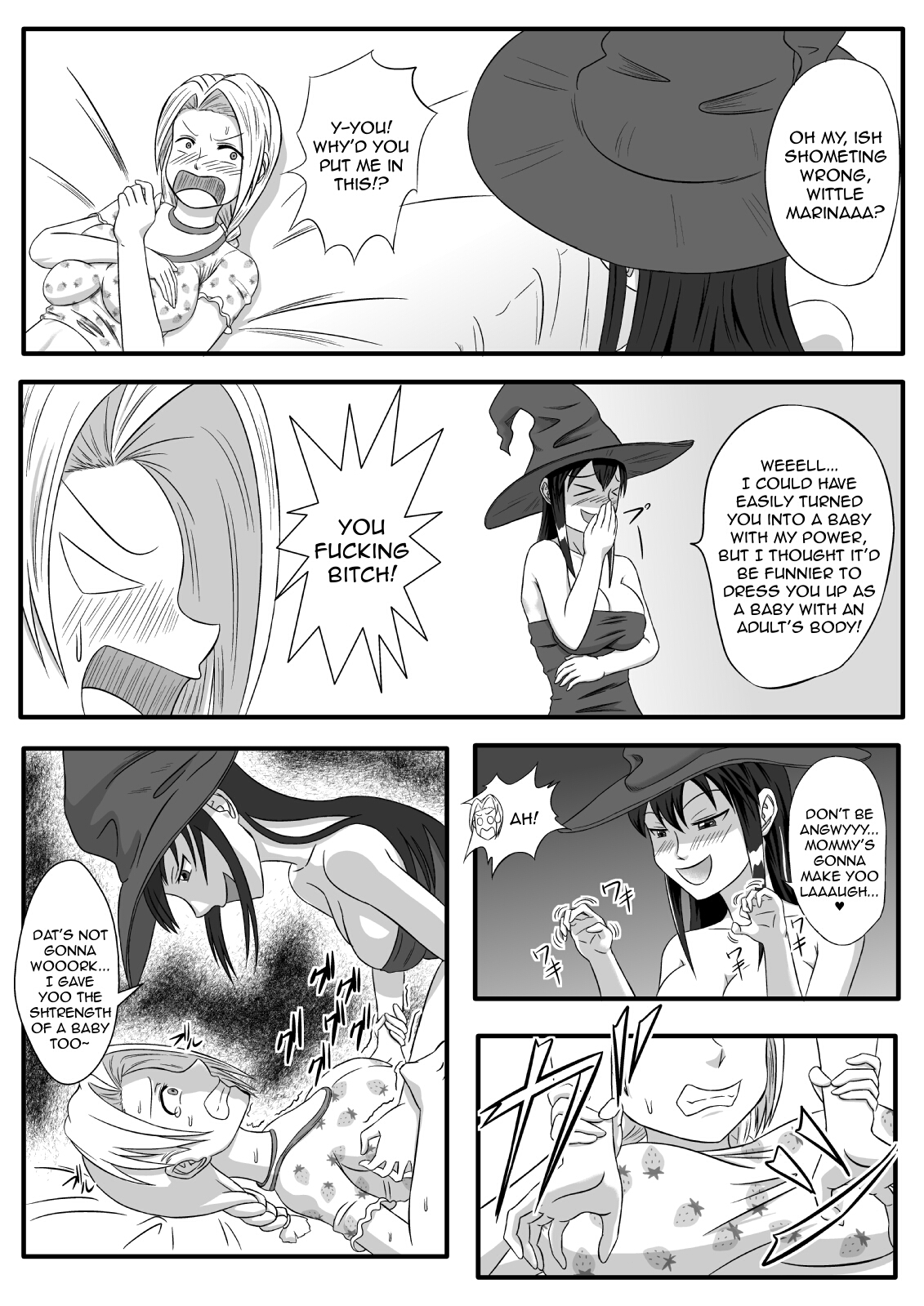 [擽—Tick— (てぃくぞー)] 魔女の奴隷募集～罠にハメられた賞金稼ぎ～ [英訳]