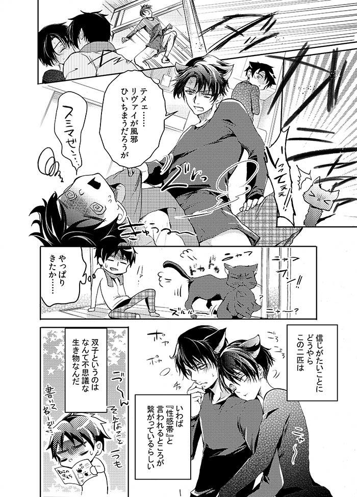 (SUPER24) [××家 (神崎柚)] 双子猫拾いました (進撃の巨人)
