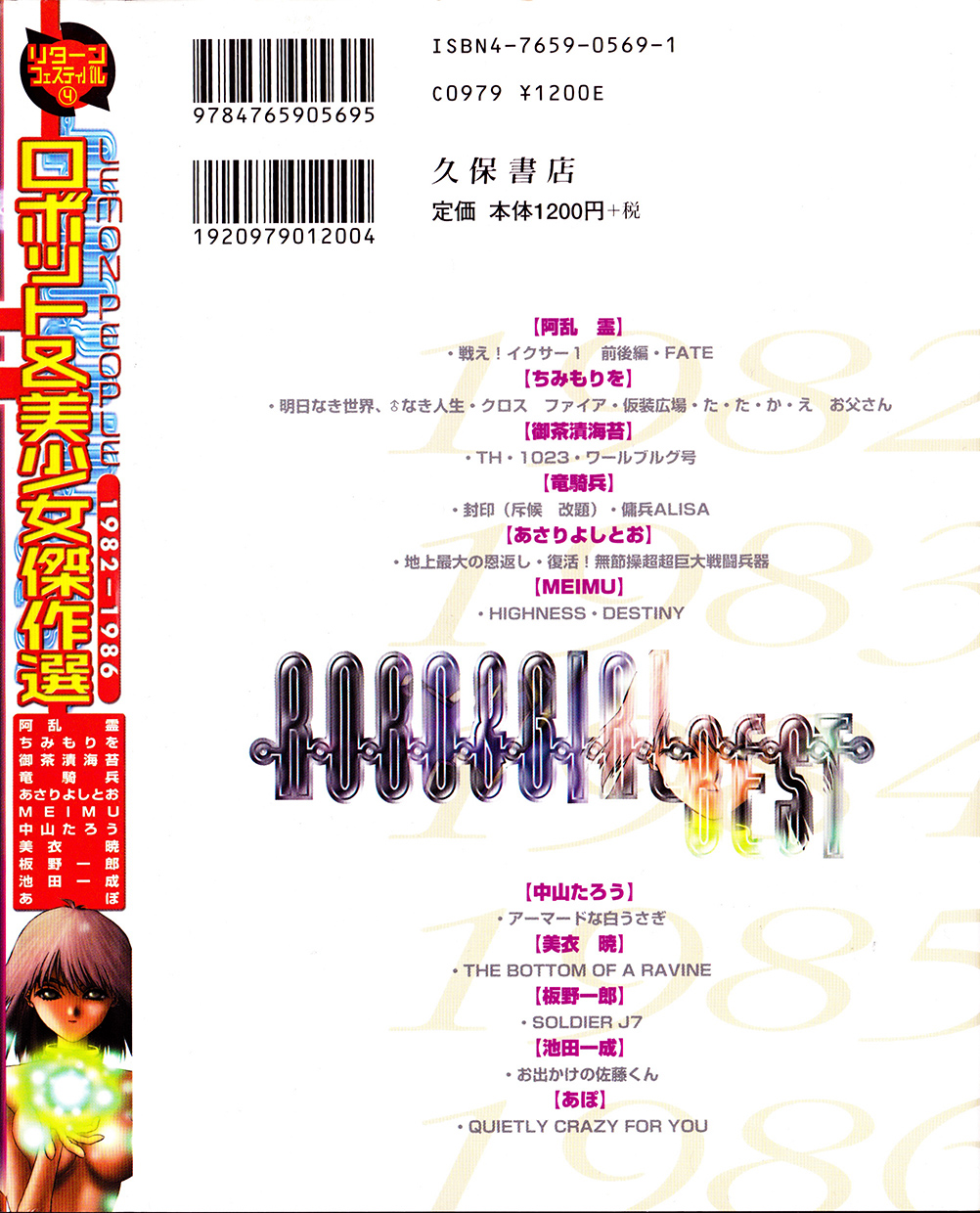 [アンソロジー] ロボット&美少女傑作選 レモン・ピープル1982-1986