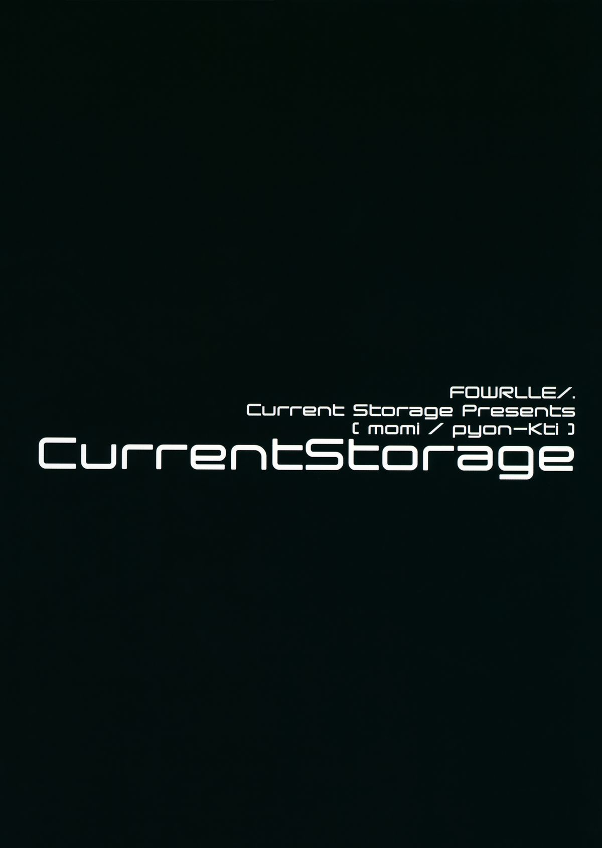 (C88) [Current Storage (momi、ぴょん吉)] FOWRLLE/. [英訳]