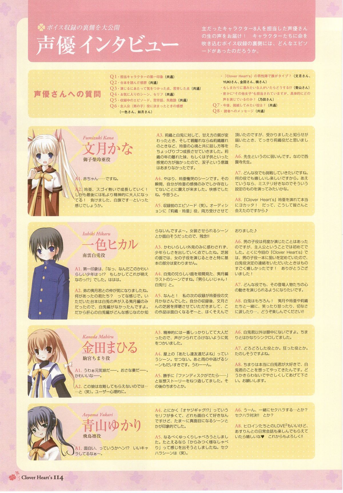 Clover Heart's ビジュアルファンブック
