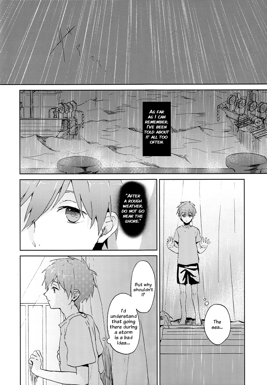 (HARUCC19) [EUPHORIC (蛾野アキラ)] 彼が海を嫌いな理由 (Free!) [英訳]