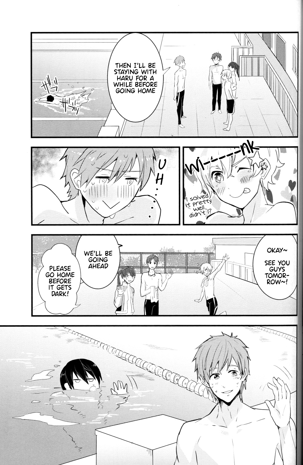 (恋愛自由形!entry2) [古今の風 (raipanda)] Under Water Speaker (Free!) [英訳]