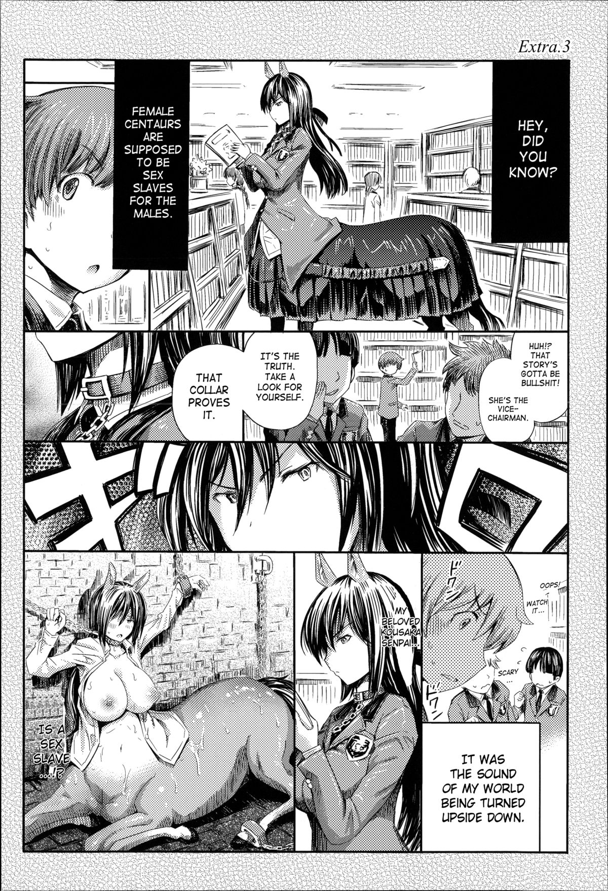 [ほりとも] 憧れの先輩はケンタウロス (気になるあの娘はモンスター娘) [英訳]