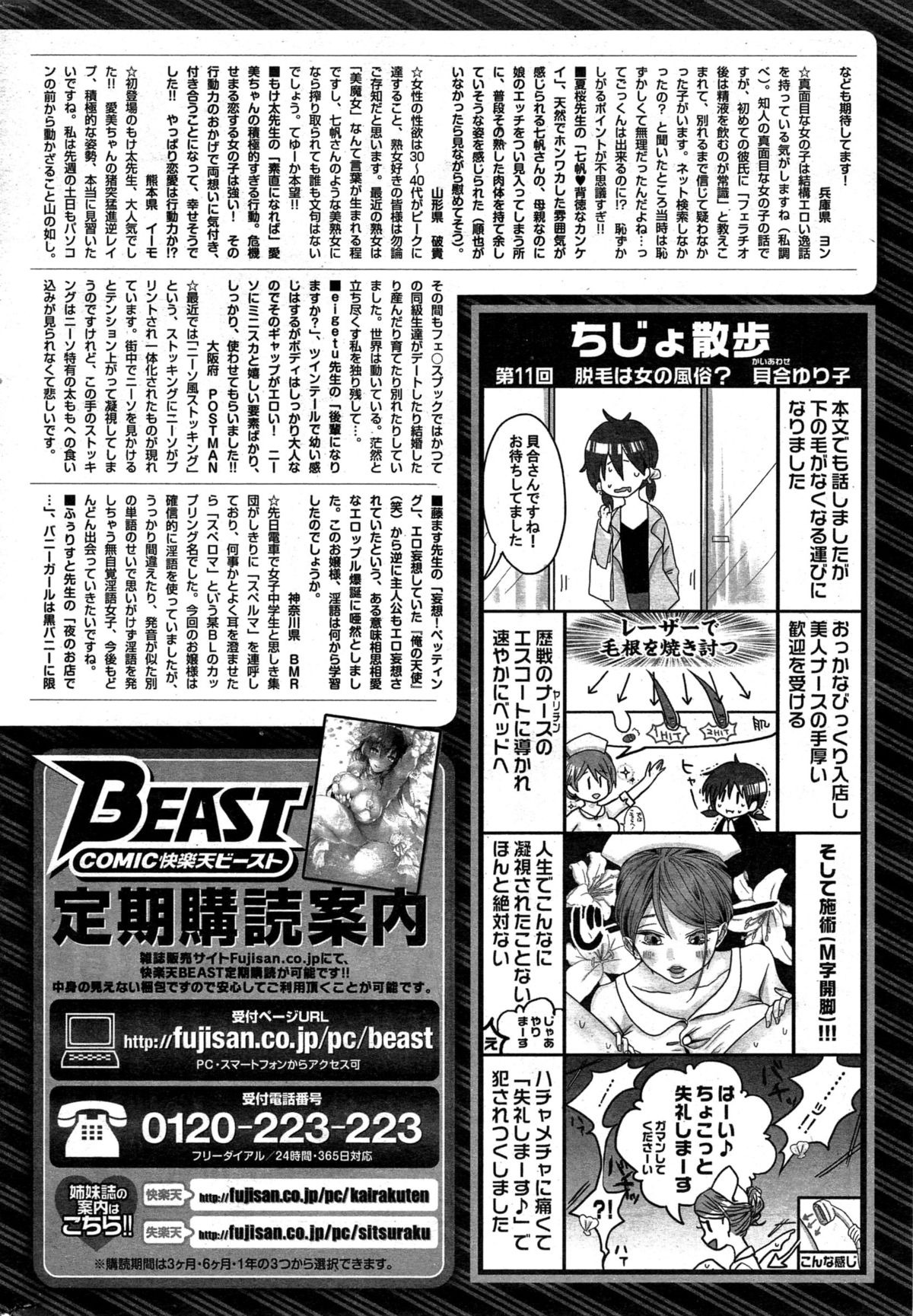 COMIC 快楽天 BEAST 2015年6月号