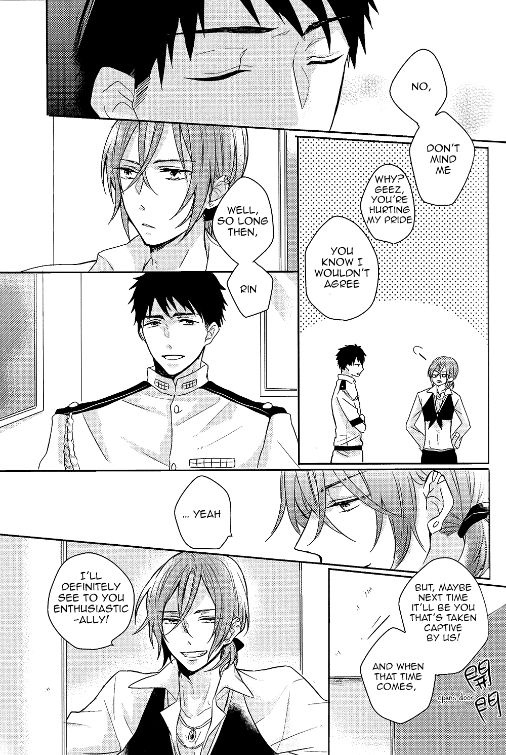 (SPARK9) [L-CAT. 、お冷ください! (ナリコ、てば)] ×pirates! (Free!) [英訳]