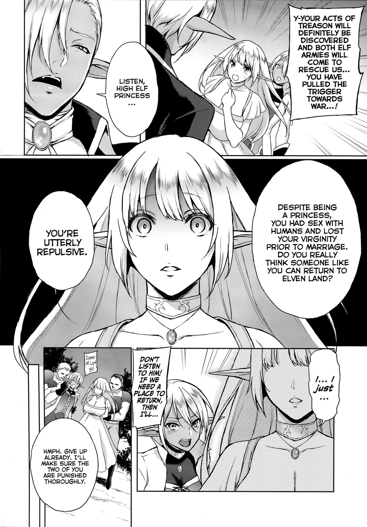 (C87) [H.B.A (うさぎなごむ)] エルフの姫は快楽に哭く [英訳]