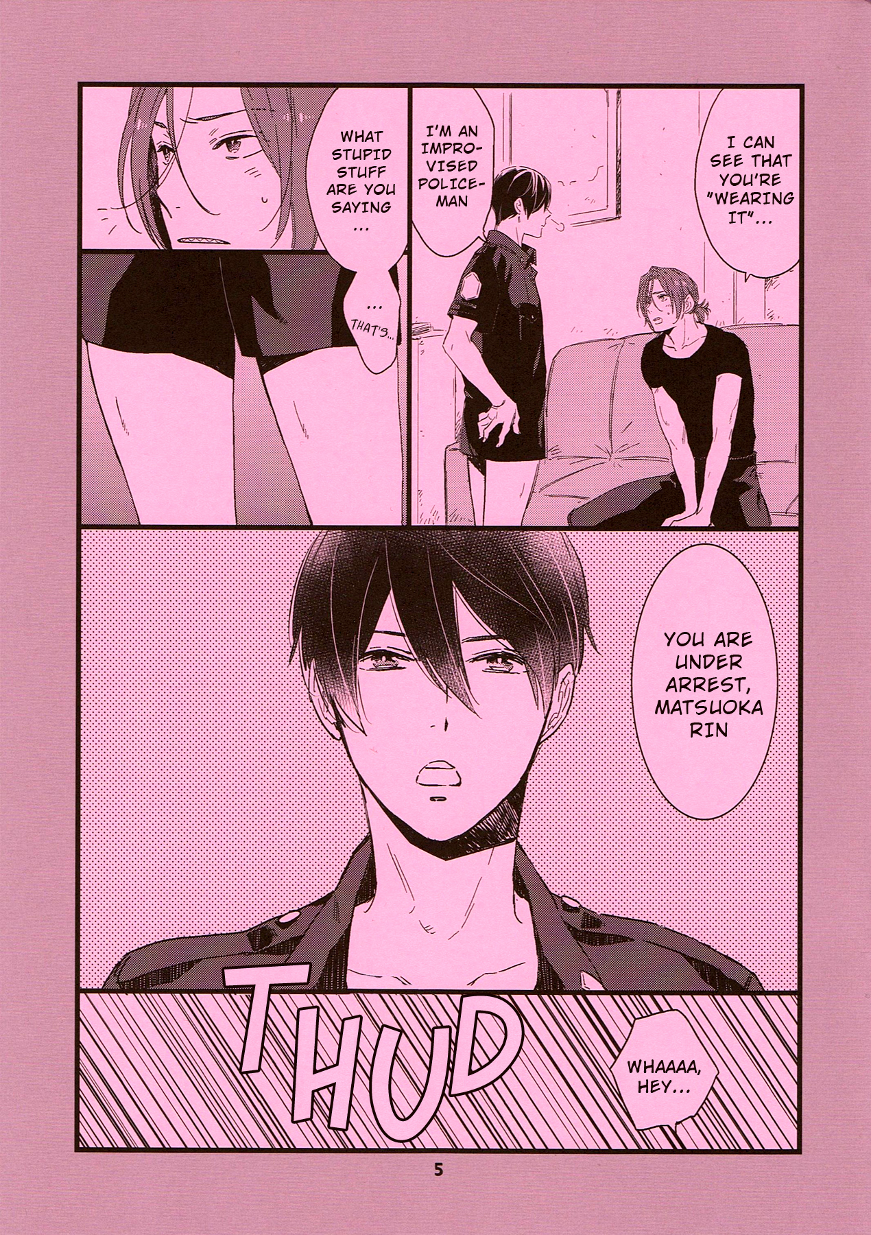 (SUPER関西20) [KANGAROO KICK (高城たくみ)] Please arrest me. (Free!) [英訳]