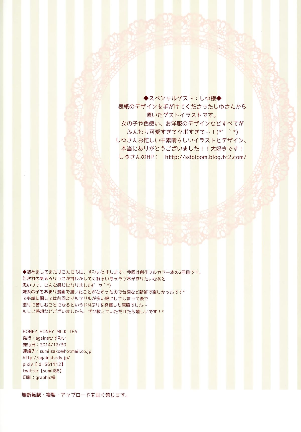 (C87) [against (すみい)] HONEY HONEY MILK TEA