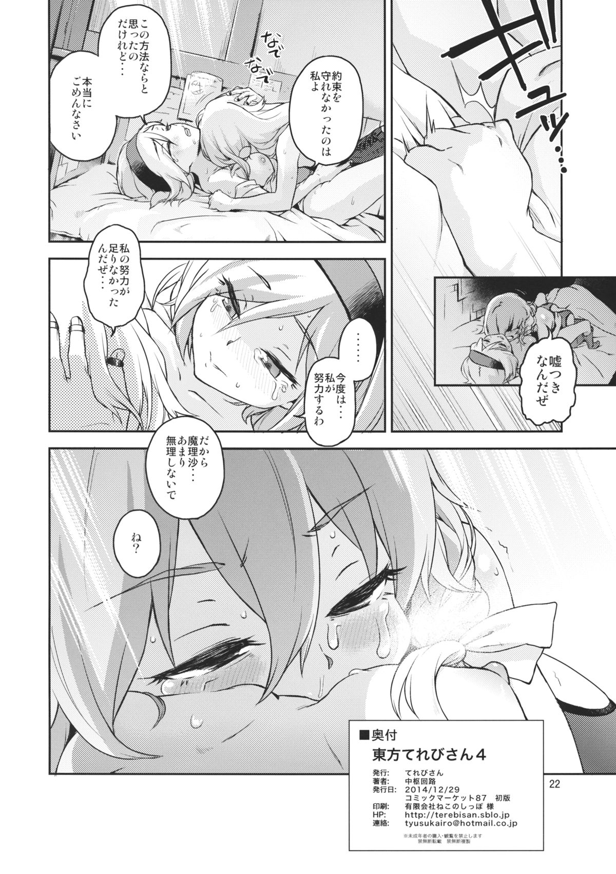 (C87) [てれびさん (中枢回路)] 東方てれびさん4 (東方Project)