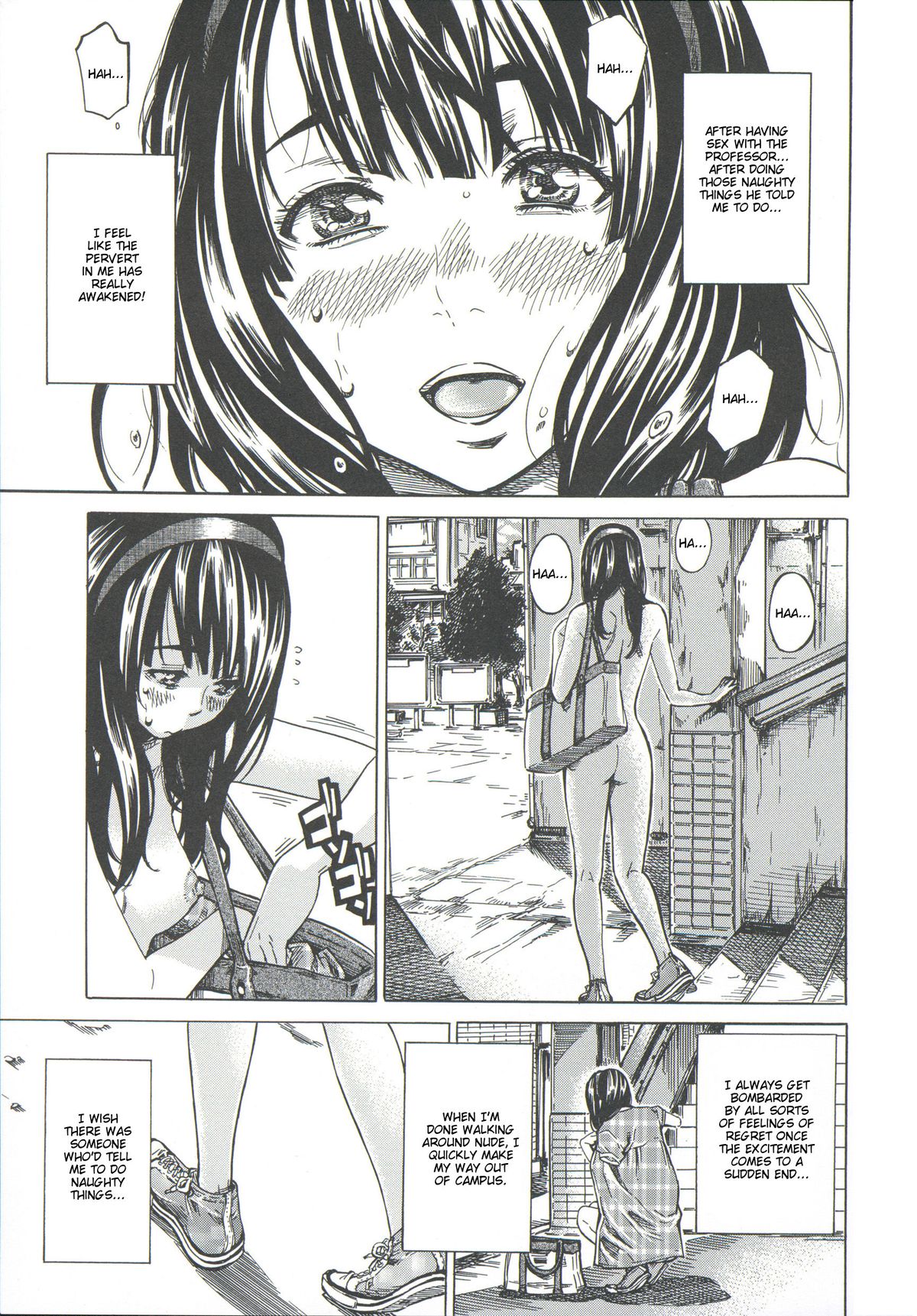 [MARUTA] 柏崎美紀はいろんな場所で全裸散歩してみた。 第1-2話 [英訳]
