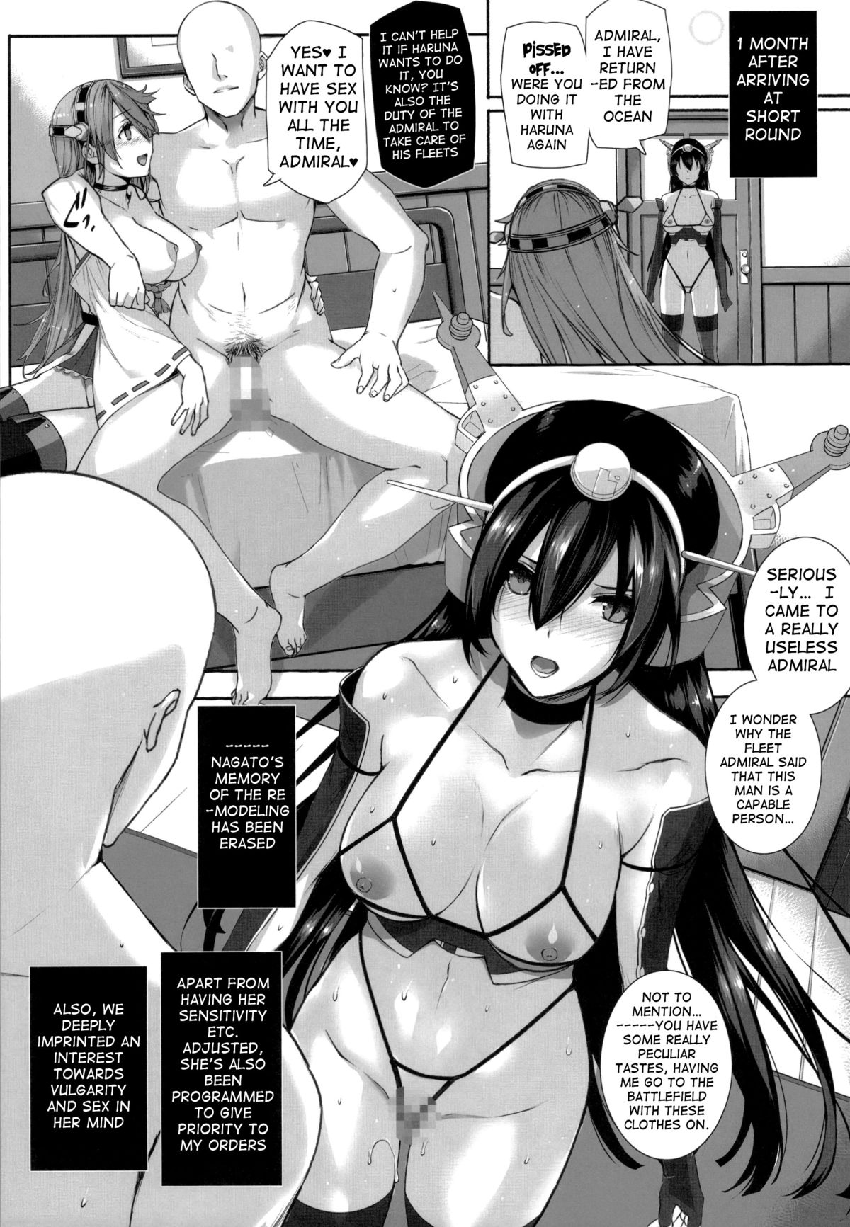 (C85) [バス停シャワー (桂井よしあき)] 堕落戦艦 -男を知らなかった艦娘達- (艦隊これくしょん -艦これ-) [英訳]