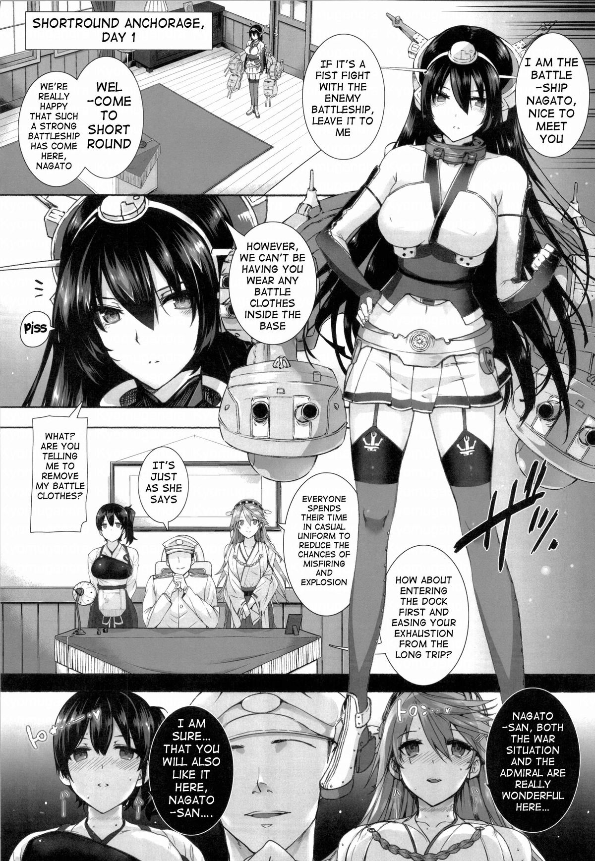 (C85) [バス停シャワー (桂井よしあき)] 堕落戦艦 -男を知らなかった艦娘達- (艦隊これくしょん -艦これ-) [英訳]