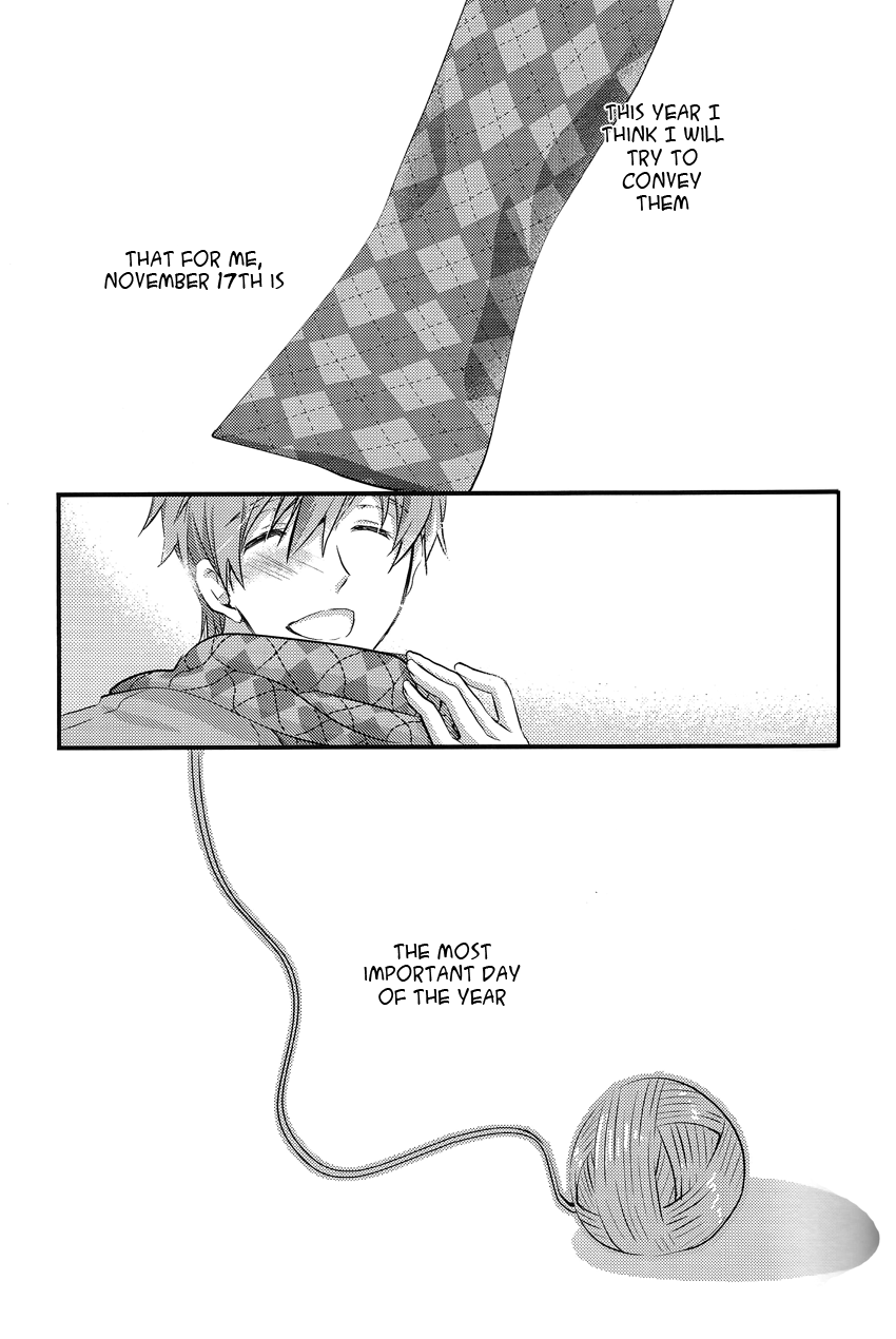 (恋愛自由形!大阪大会2) [救急箱 (バンドエイド)] 1年で一番大切な日 (Free!) [英訳]