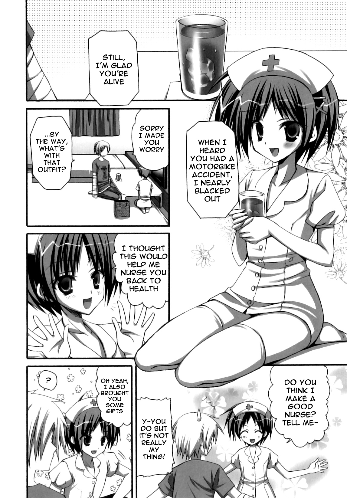 [あやかわりく] ナースでおじゃまっ! (ふたなりパフェ) [英訳]