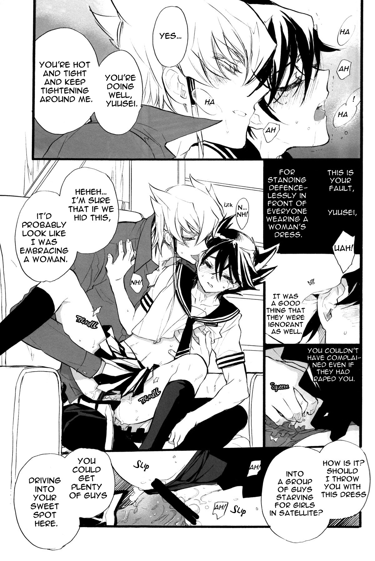 (SPARK3) [羅盤 (氷室雫)] セーラー服とデュエルキング (遊☆戯☆王!5D's) [英訳]