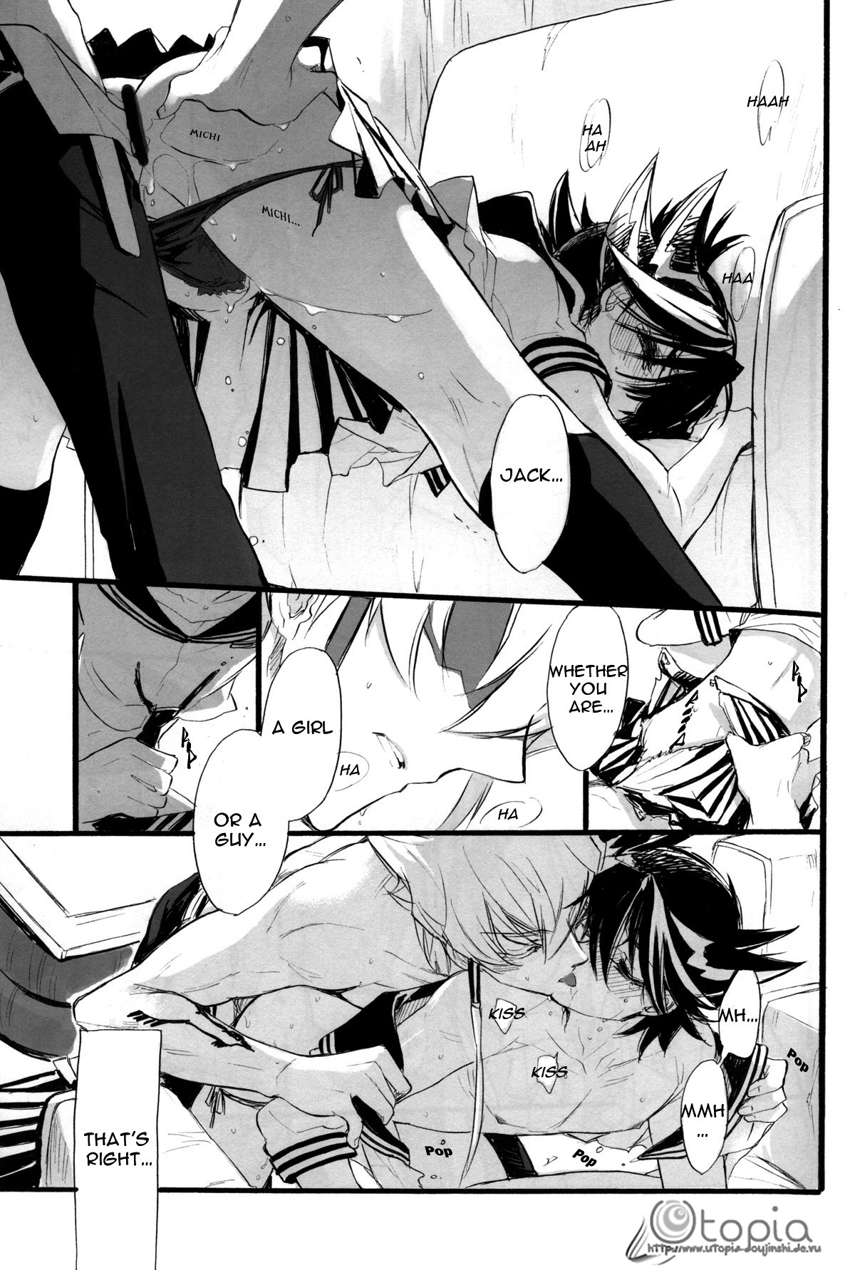 (SPARK3) [羅盤 (氷室雫)] セーラー服とデュエルキング (遊☆戯☆王!5D's) [英訳]
