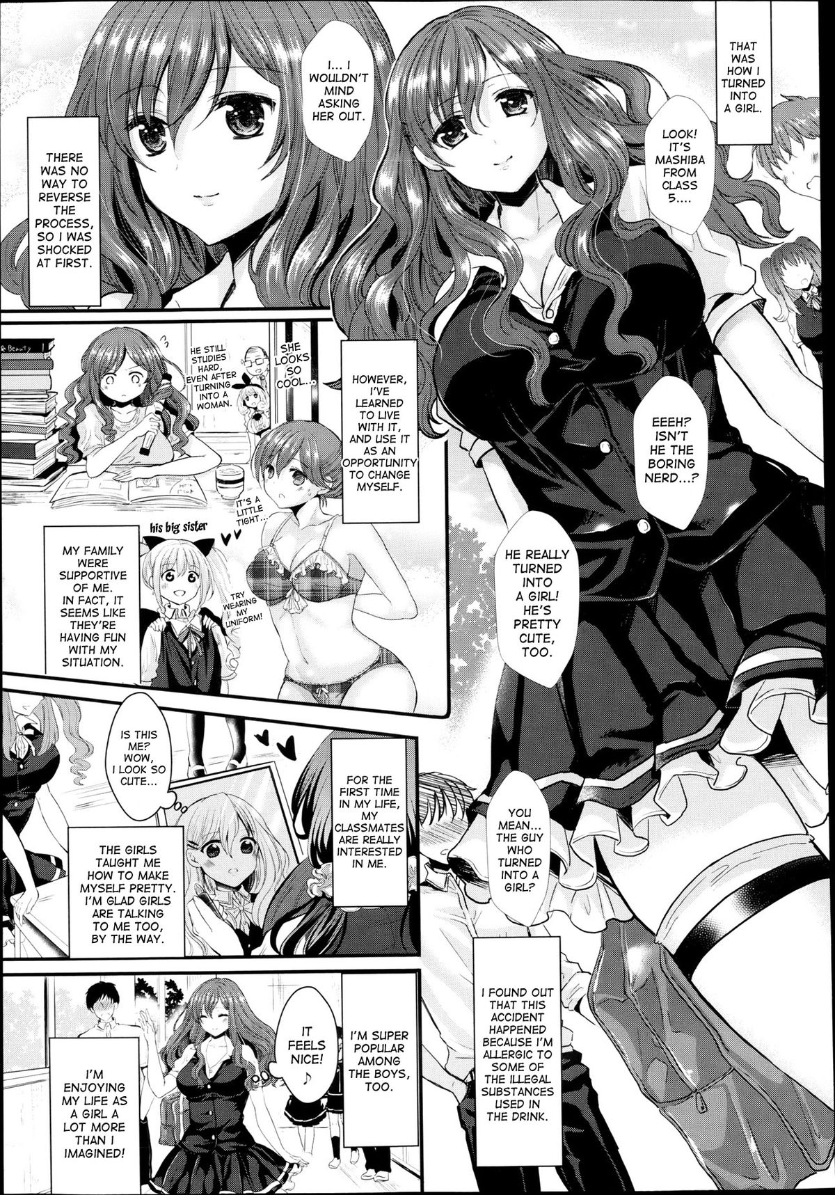 [安治ぽん太郎] 反転攻勢！不良と女の僕 (コミックアンリアル 2013年8月号 Vol.44) [英訳]