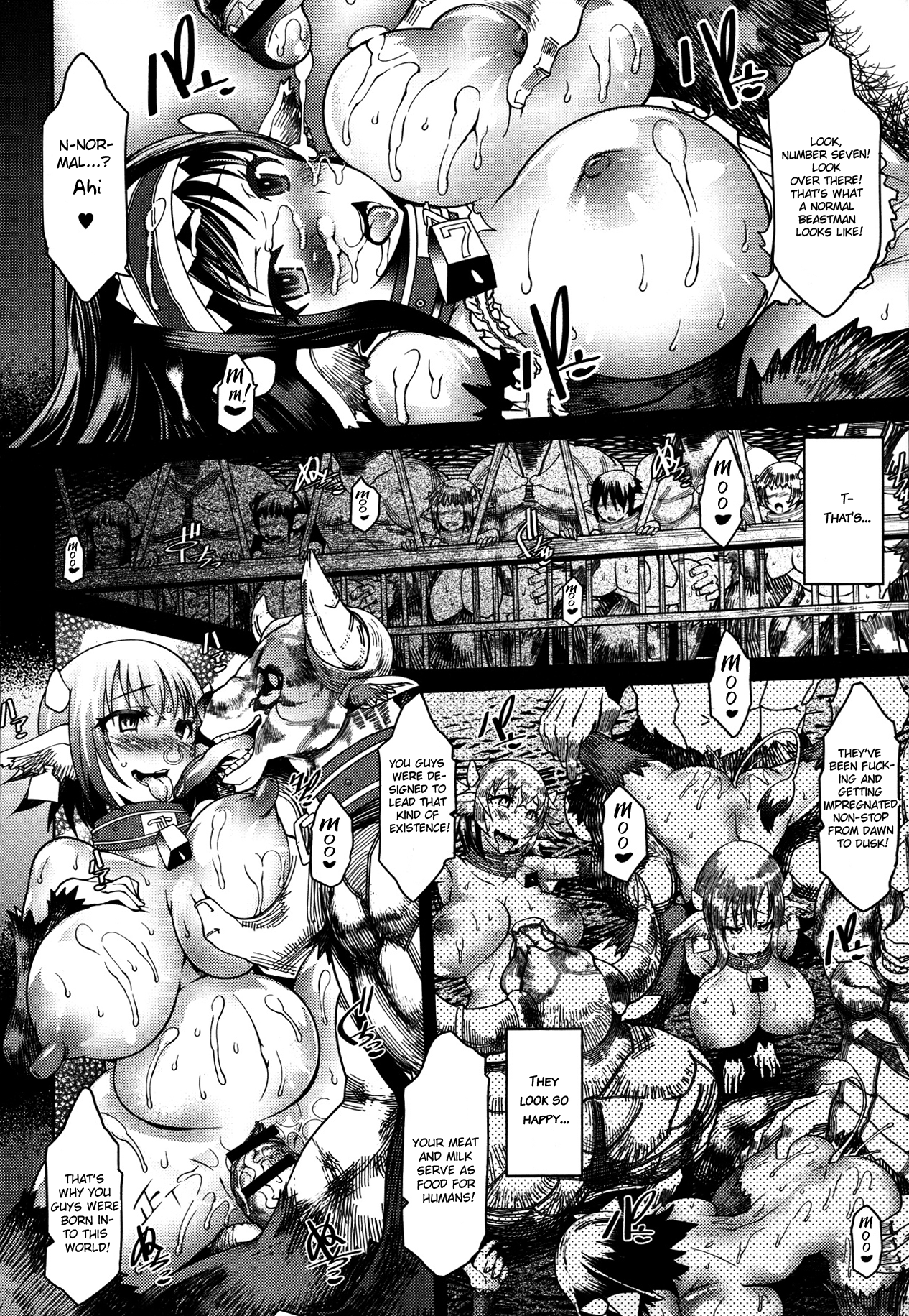 [あまぎみちひこ] 畜人の庭 (COMIC アンスリウム 004 2013年8月号) [英訳]