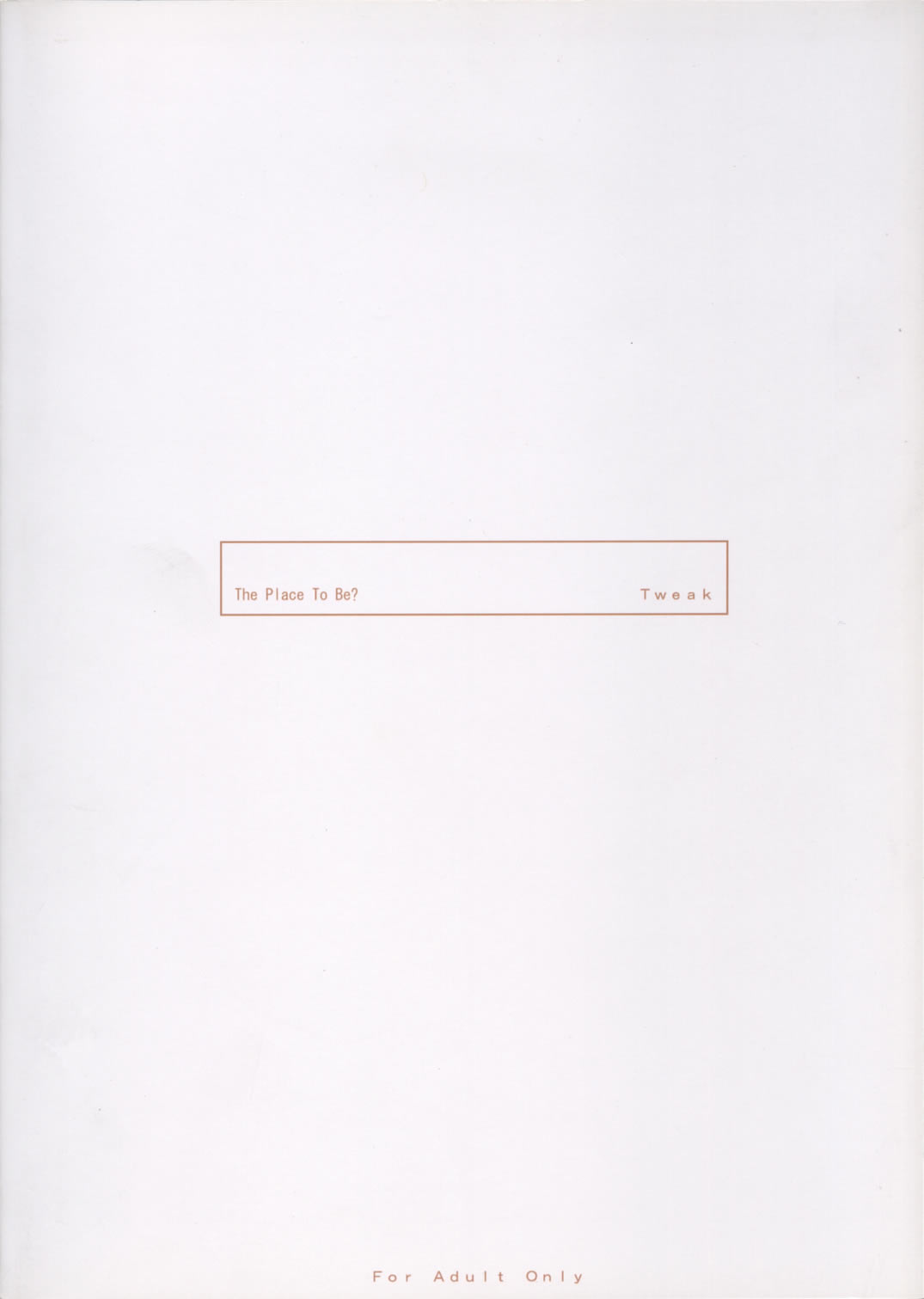 (C67) [とぅいーく (つか)] The Place To Be？ (Fate/stay night)