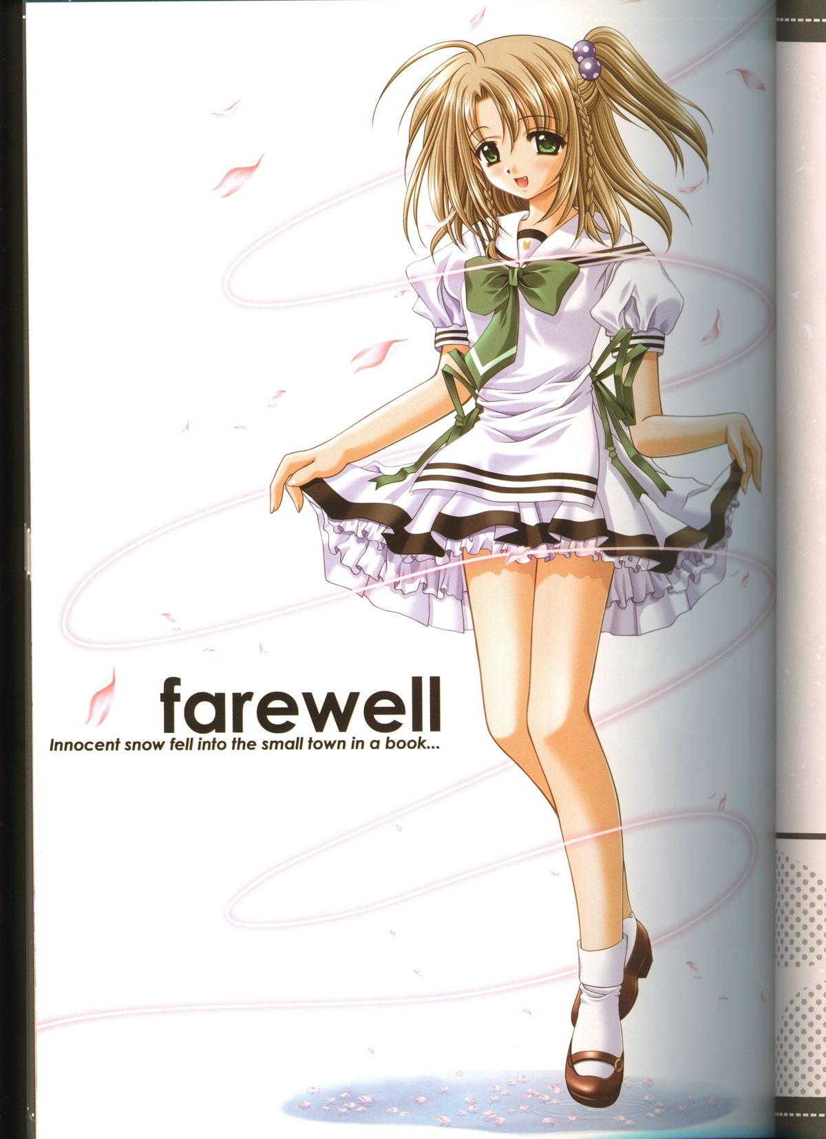 (C63) [JOKER TYPE (西又葵)] それは舞い散る桜のように・線画集 Vol.2 「farewell -Innocent snow fell into the small town in a book...」 (それは舞い散る桜のように)