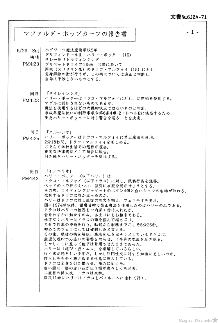 ヘンタイのヘンタイ本（ハリーポッター）[英語]